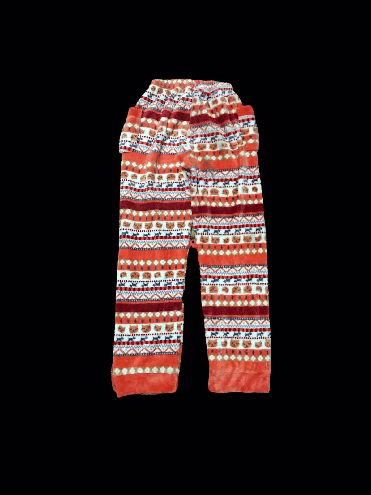 Japanese Brand × Vintage High&Low Small Cargo Fleece Sweatpants Navajo Styles Size 22" - 2 Thumbnail