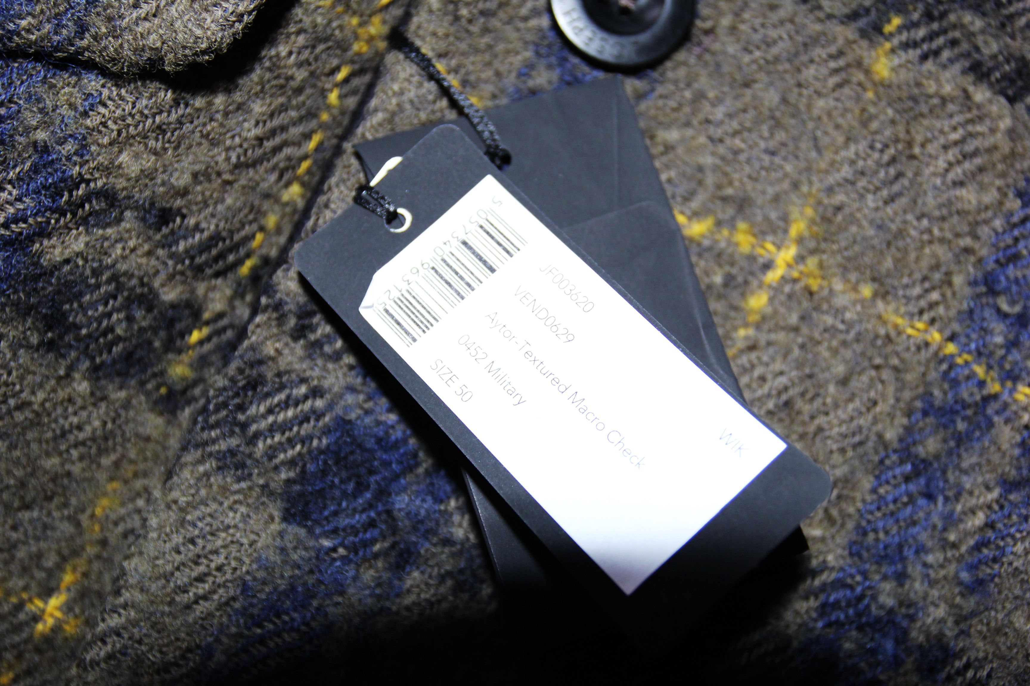 Joseph BNWT AW19 JOSEPH AYTOR TEXTURED MACRO CHECK COAT 50 Size US M / EU 48-50 / 2 - 15 Thumbnail