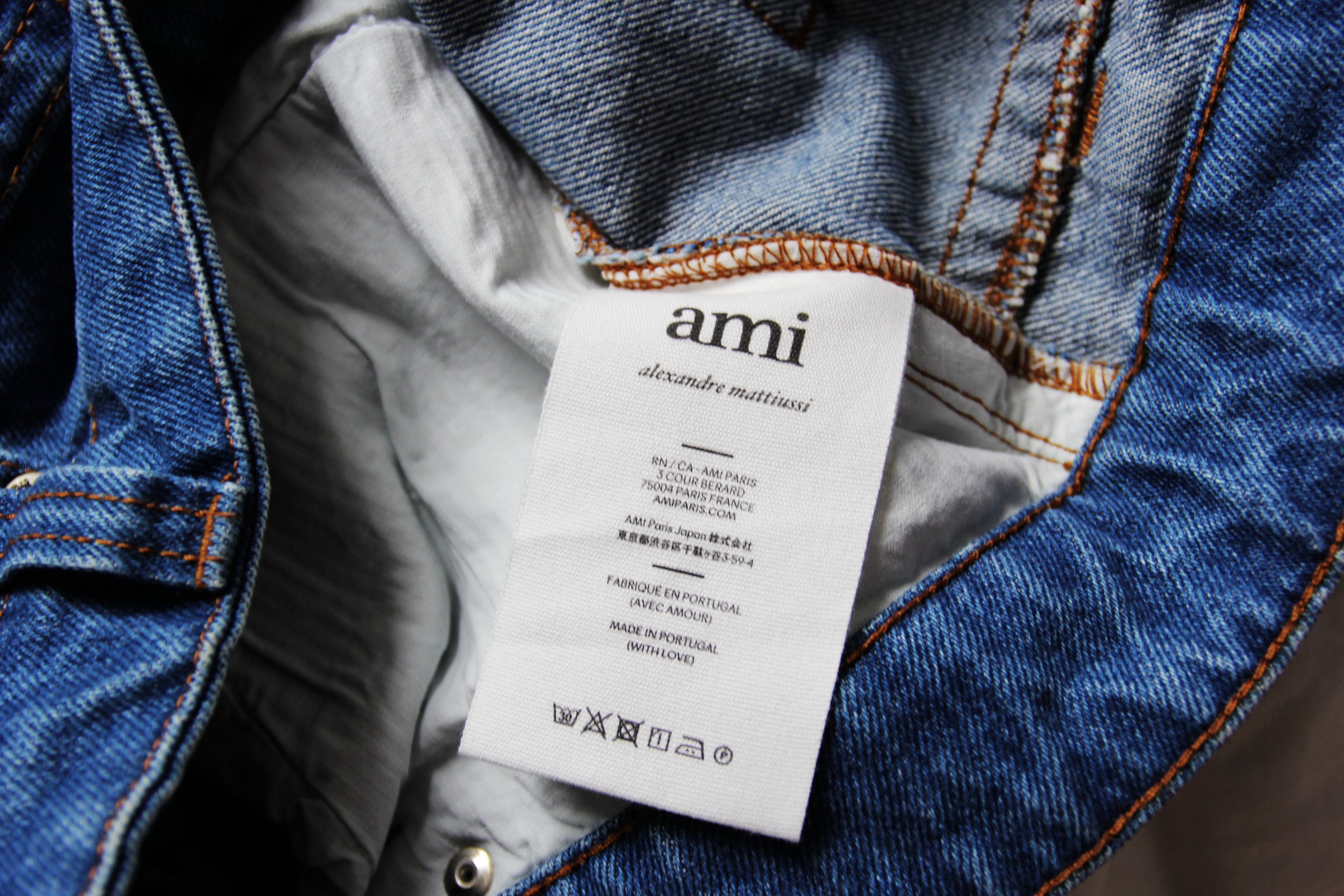 AMI BNWT AW21 AMI BLUE MID-WASHED JEANS 34 Size US 34 / EU 50 - 9 Thumbnail