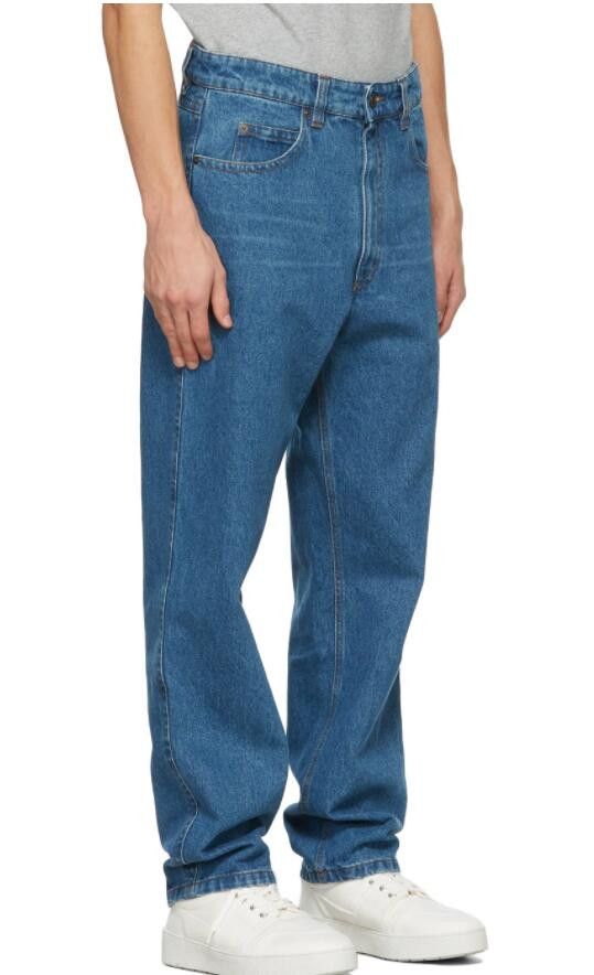 AMI BNWT AW21 AMI BLUE MID-WASHED JEANS 34 Size US 34 / EU 50 - 11 Thumbnail