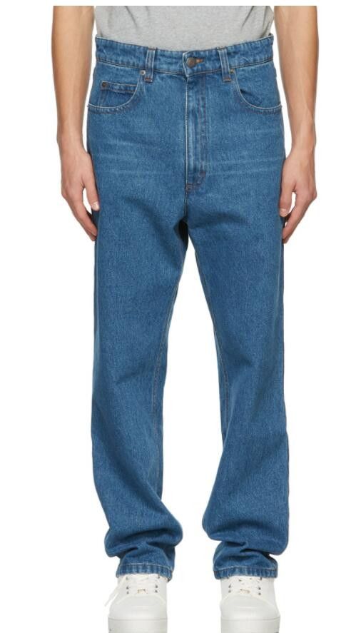 AMI BNWT AW21 AMI BLUE MID-WASHED JEANS 34 Size US 34 / EU 50 - 1 Thumbnail