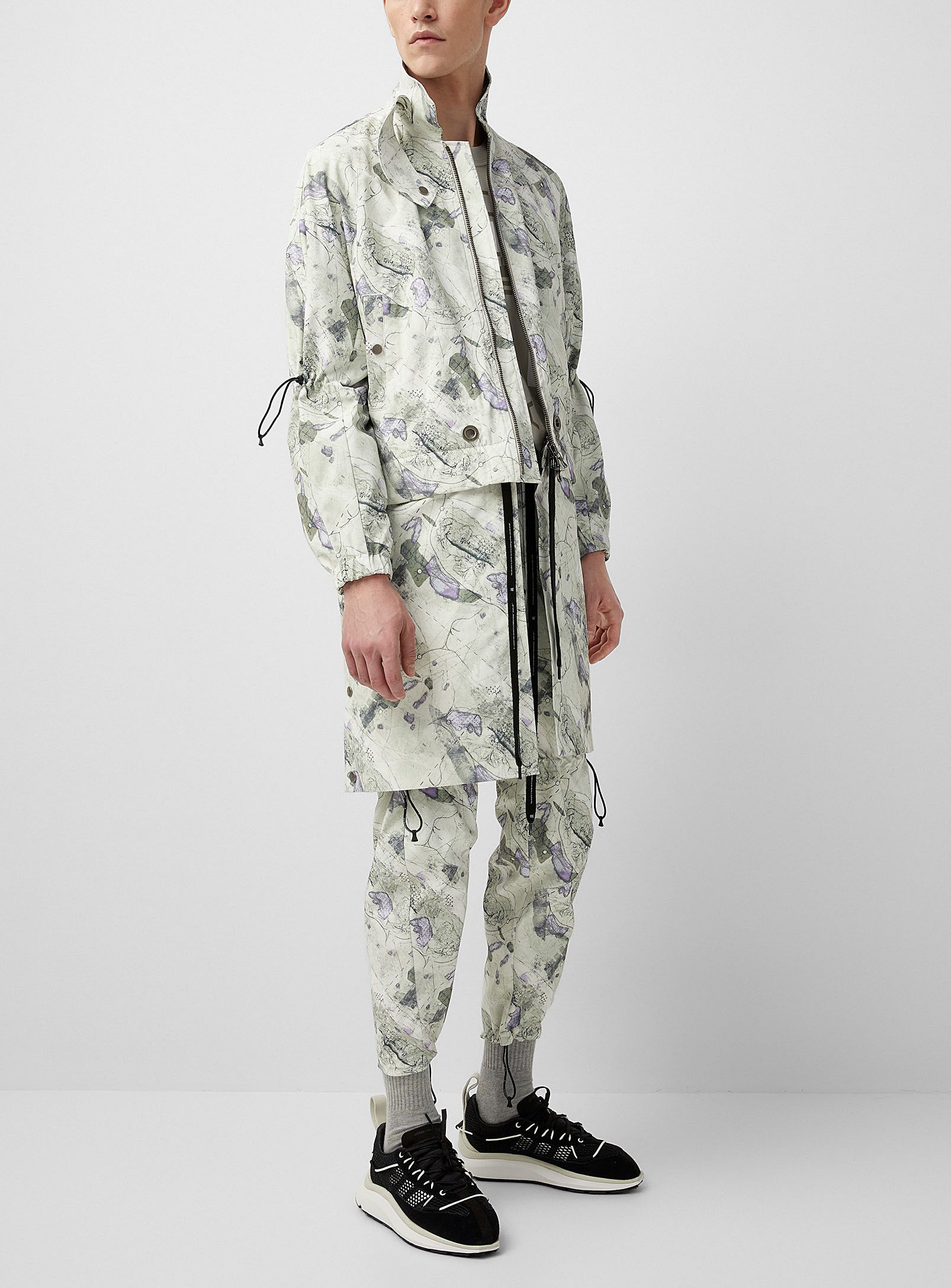 Julius BNWT AW21 NILOS "AZMTH" MAP PRINT PARKA COAT 2 Size US M / EU 48-50 / 2 - 1 Thumbnail