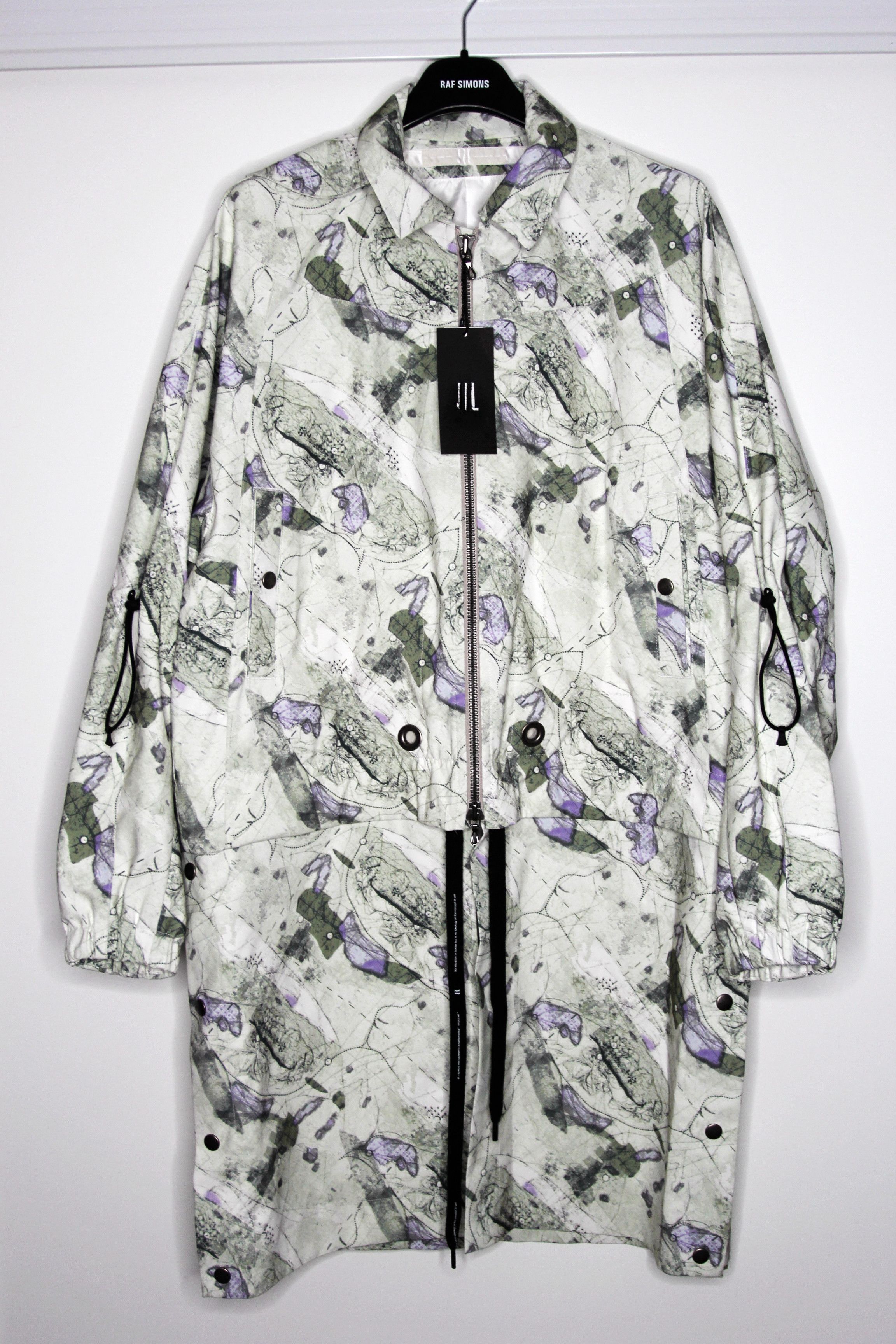 Julius BNWT AW21 NILOS "AZMTH" MAP PRINT PARKA COAT 2 Size US M / EU 48-50 / 2 - 2 Thumbnail