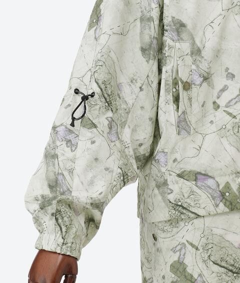 Julius BNWT AW21 NILOS "AZMTH" MAP PRINT PARKA COAT 2 Size US M / EU 48-50 / 2 - 16 Thumbnail