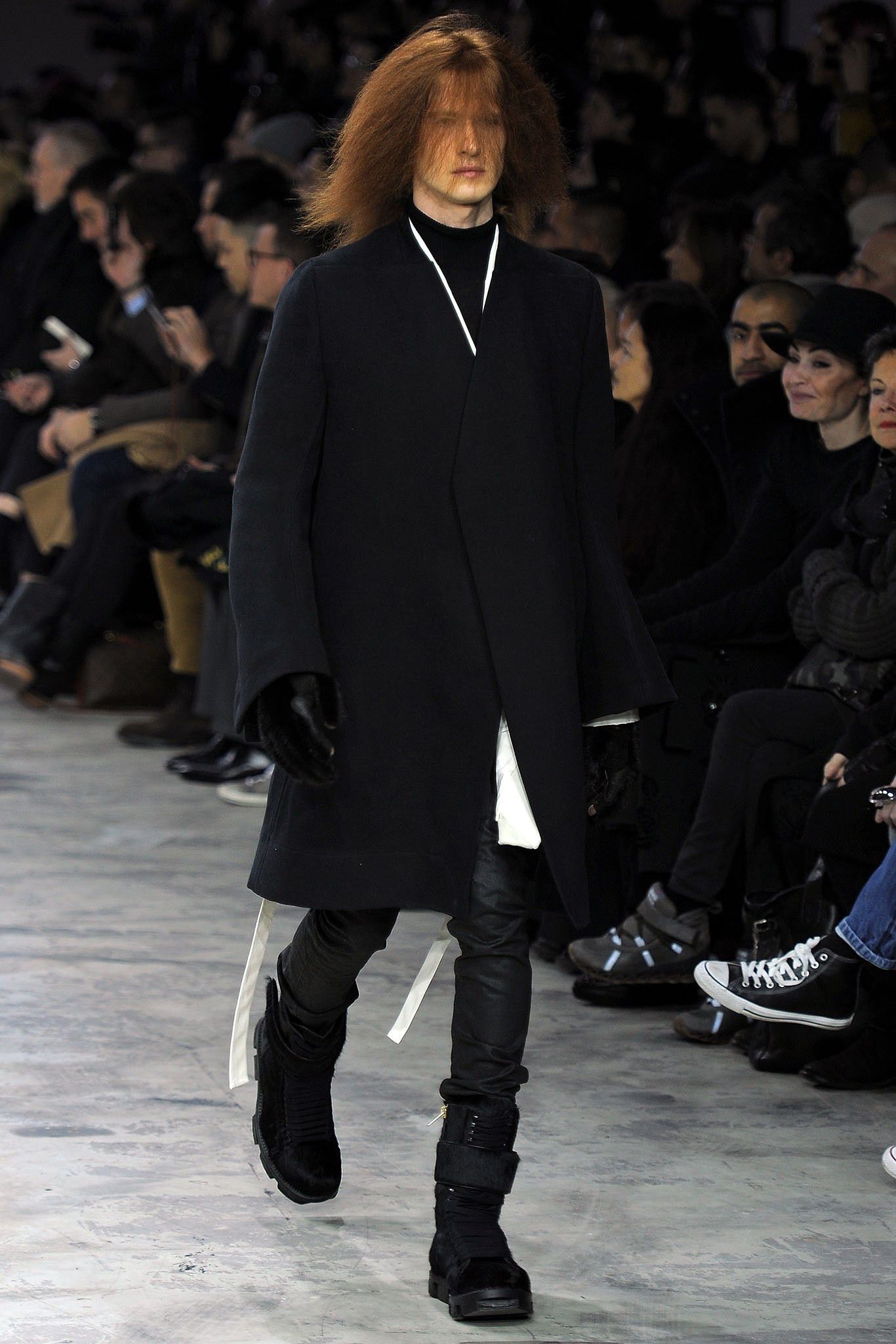 AW13 RICK OWENS PLINTH OVERCOAT 50