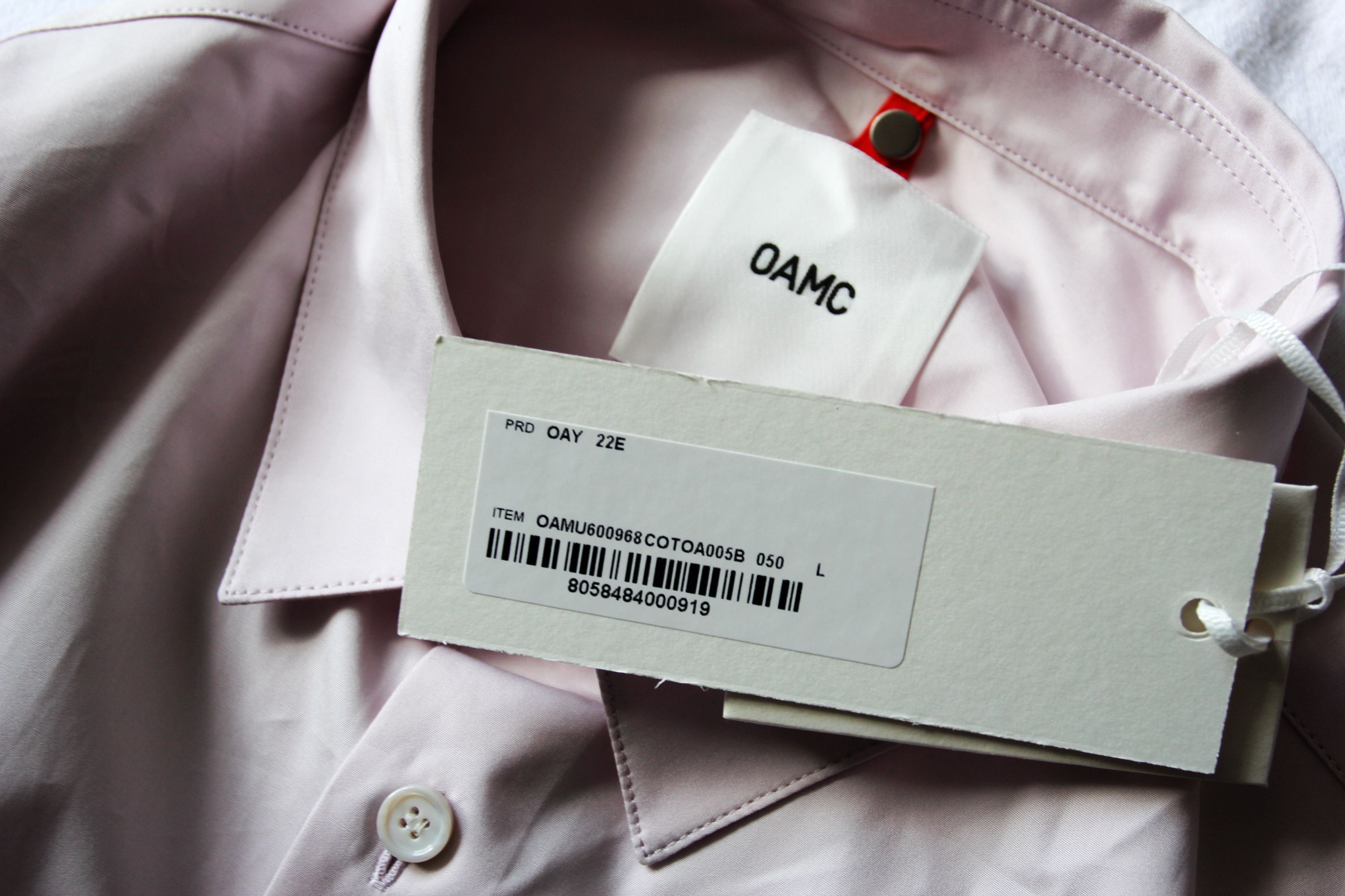 OAMC BNWT SS22 OAMC LUMEN SHIRT L Size US L / EU 52-54 / 3 - 8 Thumbnail