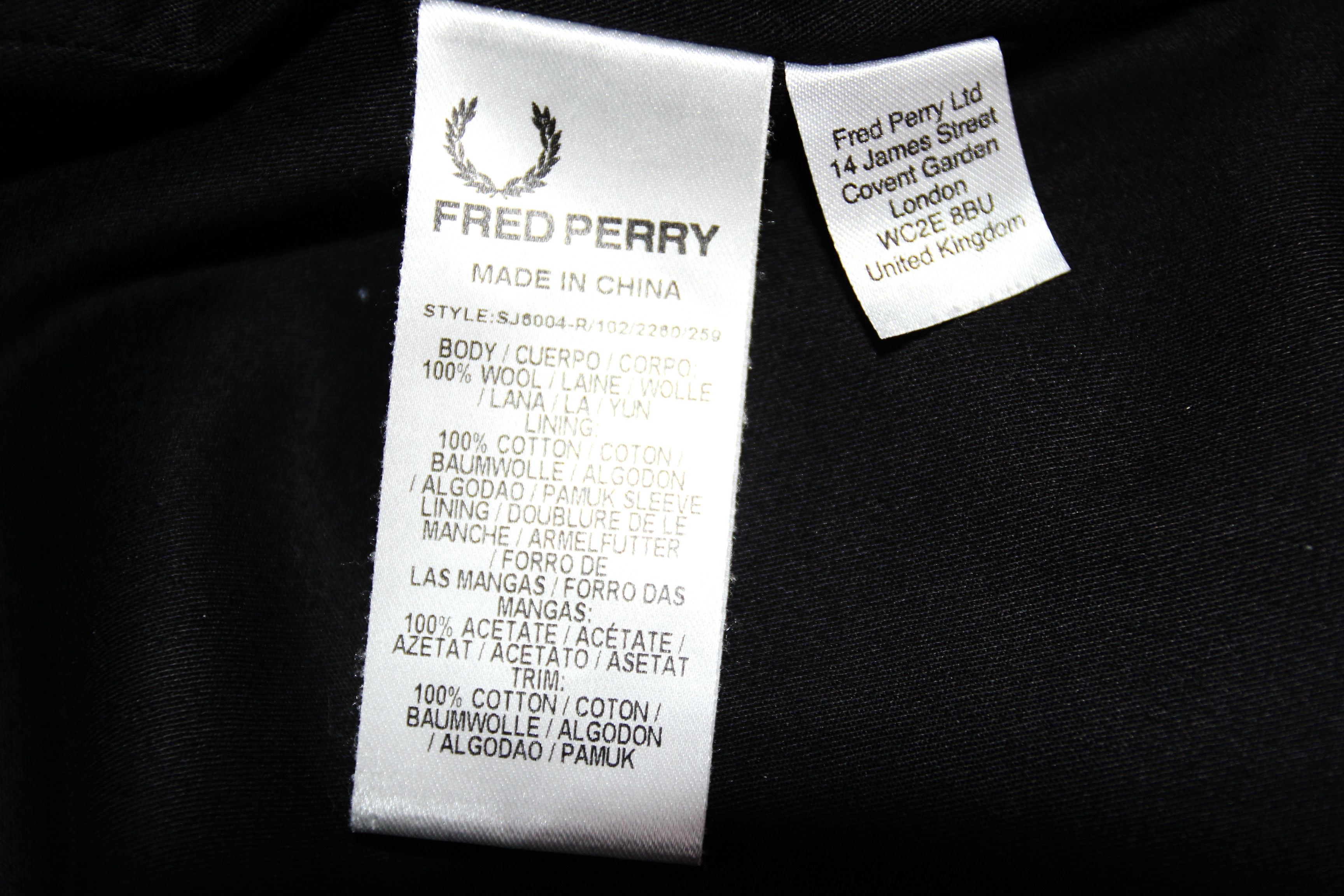 Fred Perry × Raf Simons RAF SIMONS x FRED PERRY WOOL JACKET L Size US L / EU 52-54 / 3 - 12 Thumbnail