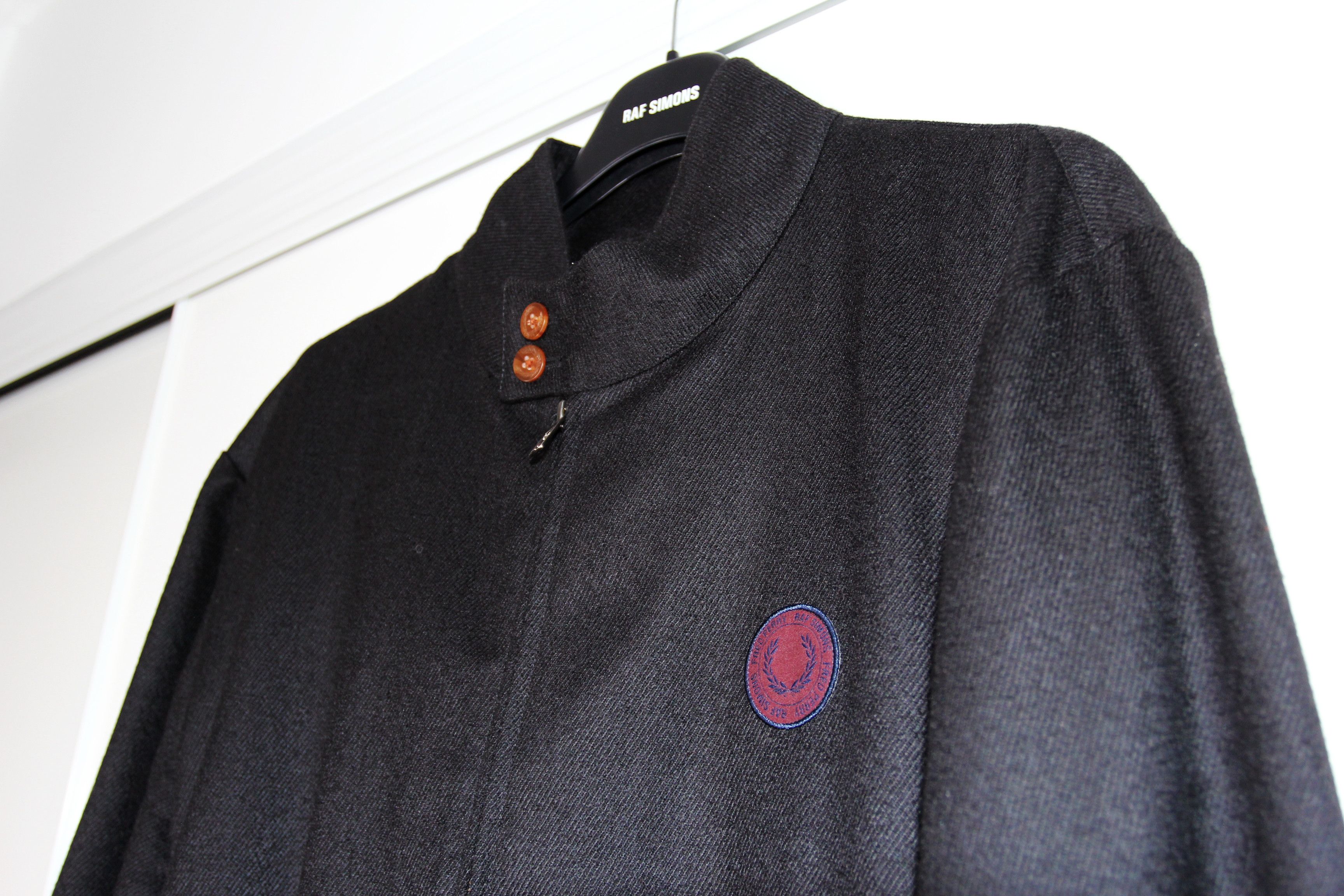 Fred Perry × Raf Simons RAF SIMONS x FRED PERRY WOOL JACKET L Size US L / EU 52-54 / 3 - 3 Thumbnail