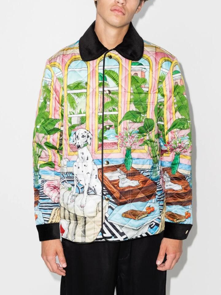Casablanca BNWT AW21 CASABLANCA DREAM HOUSE PRINTED QUILTED JACKET S Size US S / EU 44-46 / 1 - 1 Thumbnail