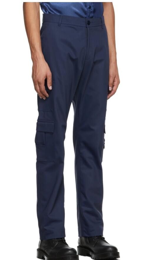 image of Aw21 Martine Rose Navy Cargo Pants Xl, Men's (Size 36)