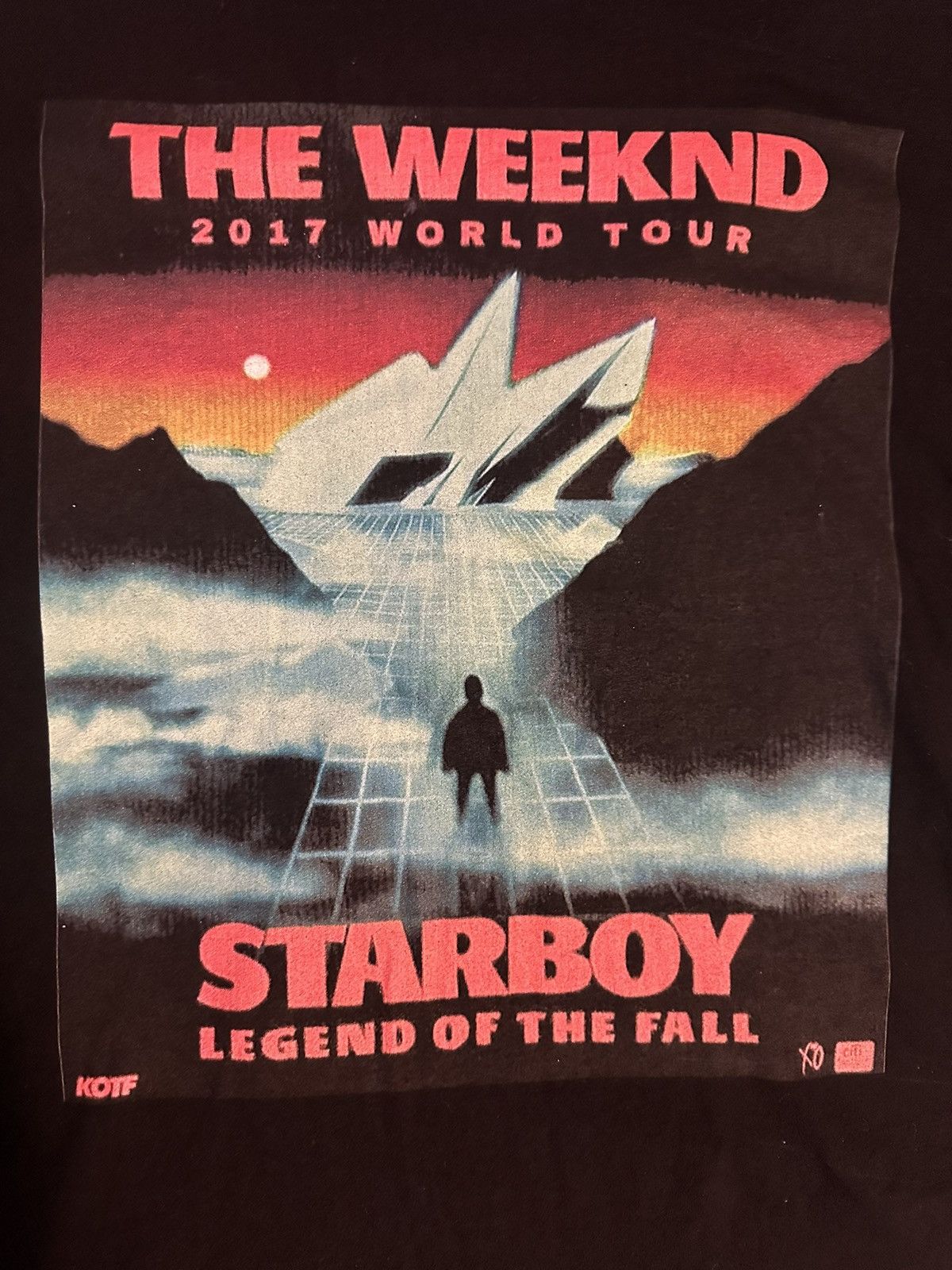Band Tees × The Weeknd × Vintage The Weeknd Starboy 2017 Tour Tee Size US L / EU 52-54 / 3 - 2 Thumbnail