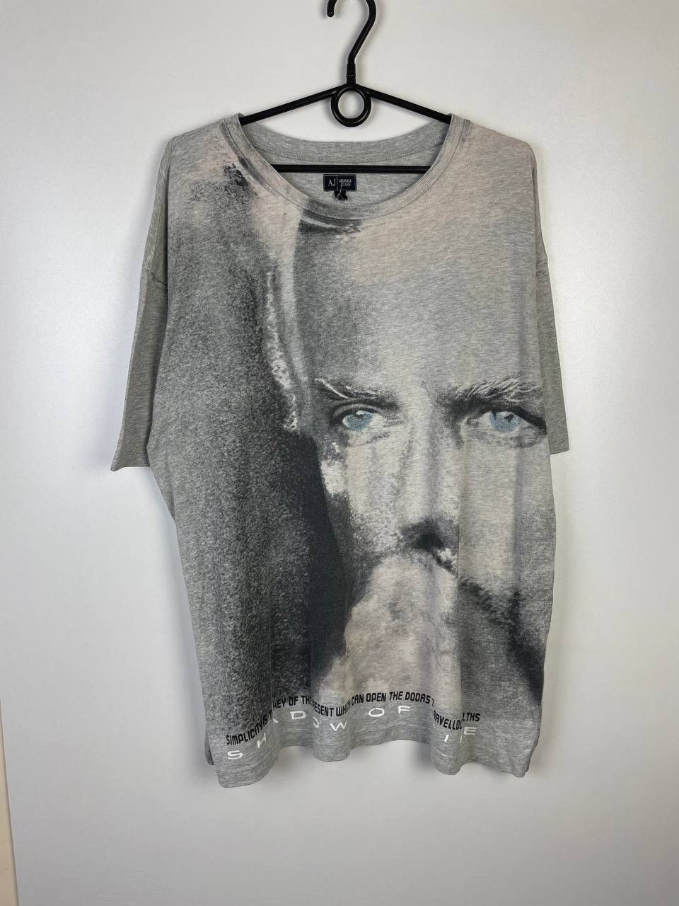 Armani Armani Jeans overprint vintage t-shirt size XL Size US XL / EU 56 / 4 - 1 Thumbnail
