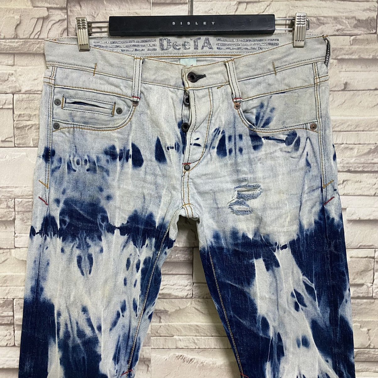 Japanese Brand Japanese Brand DeeTA Distressed Denim Selvedge Jeans Bleach Size US 32 / EU 48 - 5 Thumbnail
