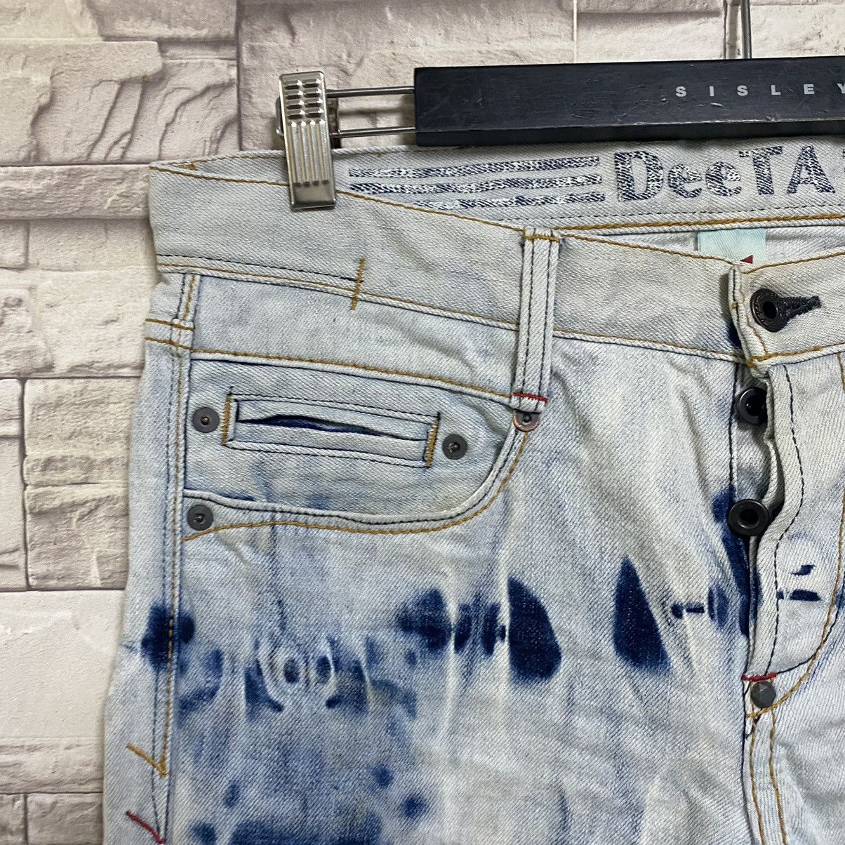 Japanese Brand Japanese Brand DeeTA Distressed Denim Selvedge Jeans Bleach Size US 32 / EU 48 - 6 Thumbnail