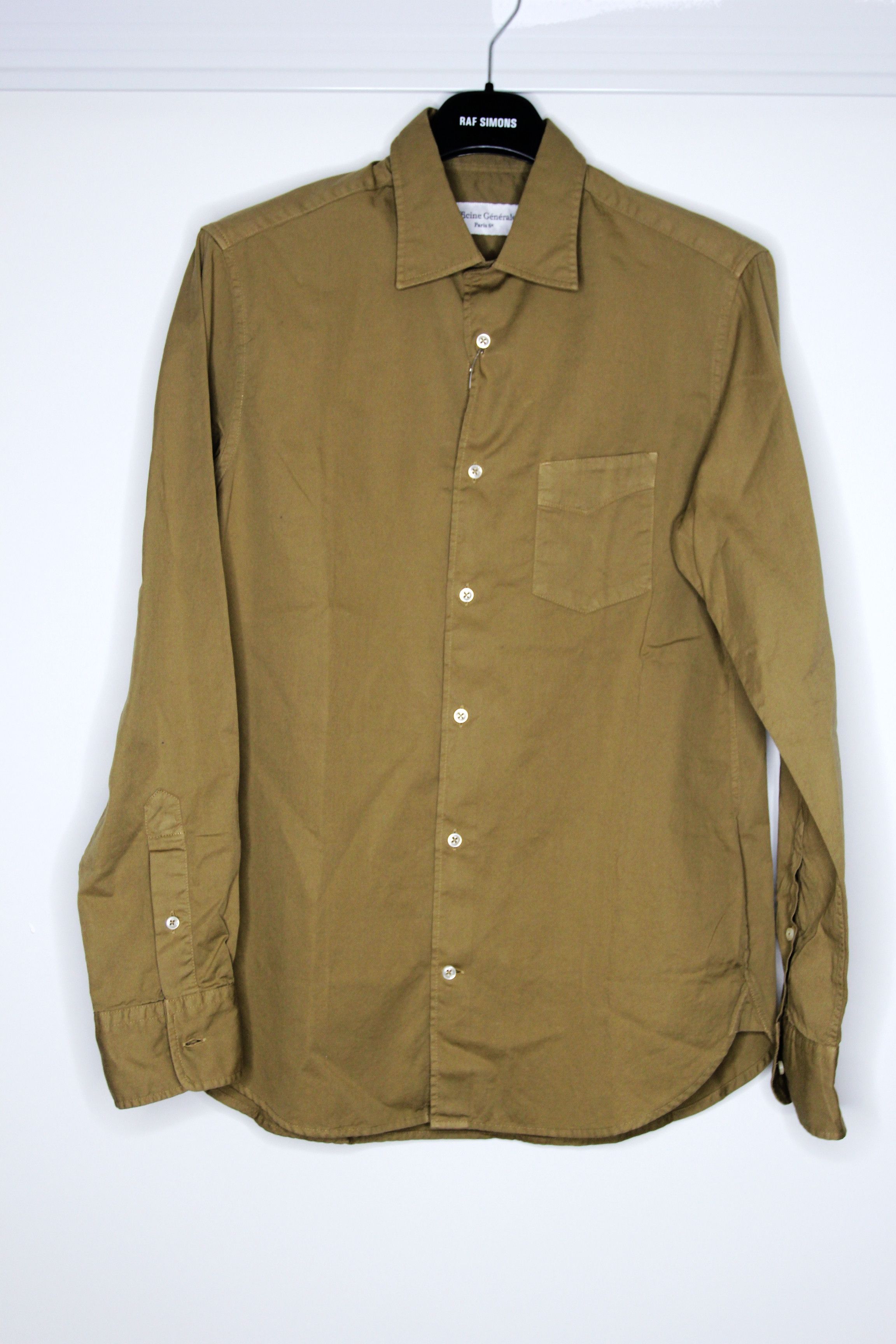 Officine Generale BNWT AW21 OFFICINE GENERALE POPLIN SHIRT S Size US S / EU 44-46 / 1 - 2 Thumbnail