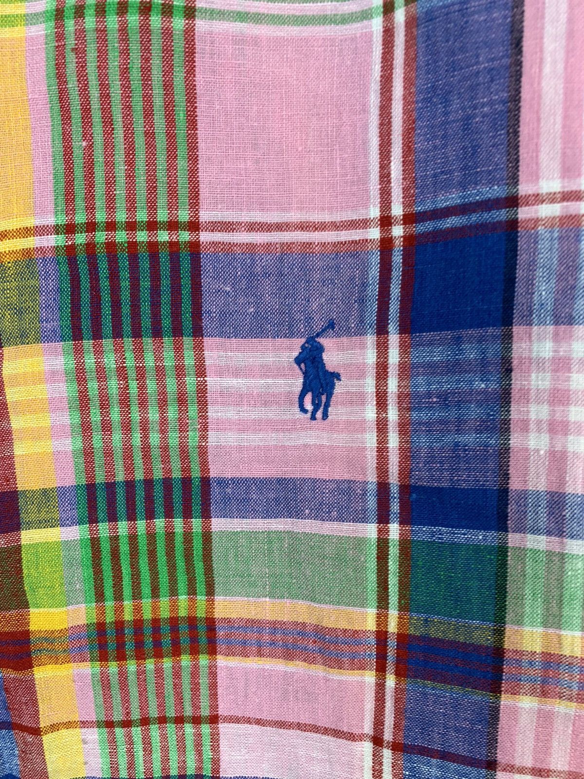 Polo Ralph Lauren × Ralph Lauren Polo Ralph Lauren Short Sleeve Linen Shirt Size US XXL / EU 58 / 5 - 6 Thumbnail