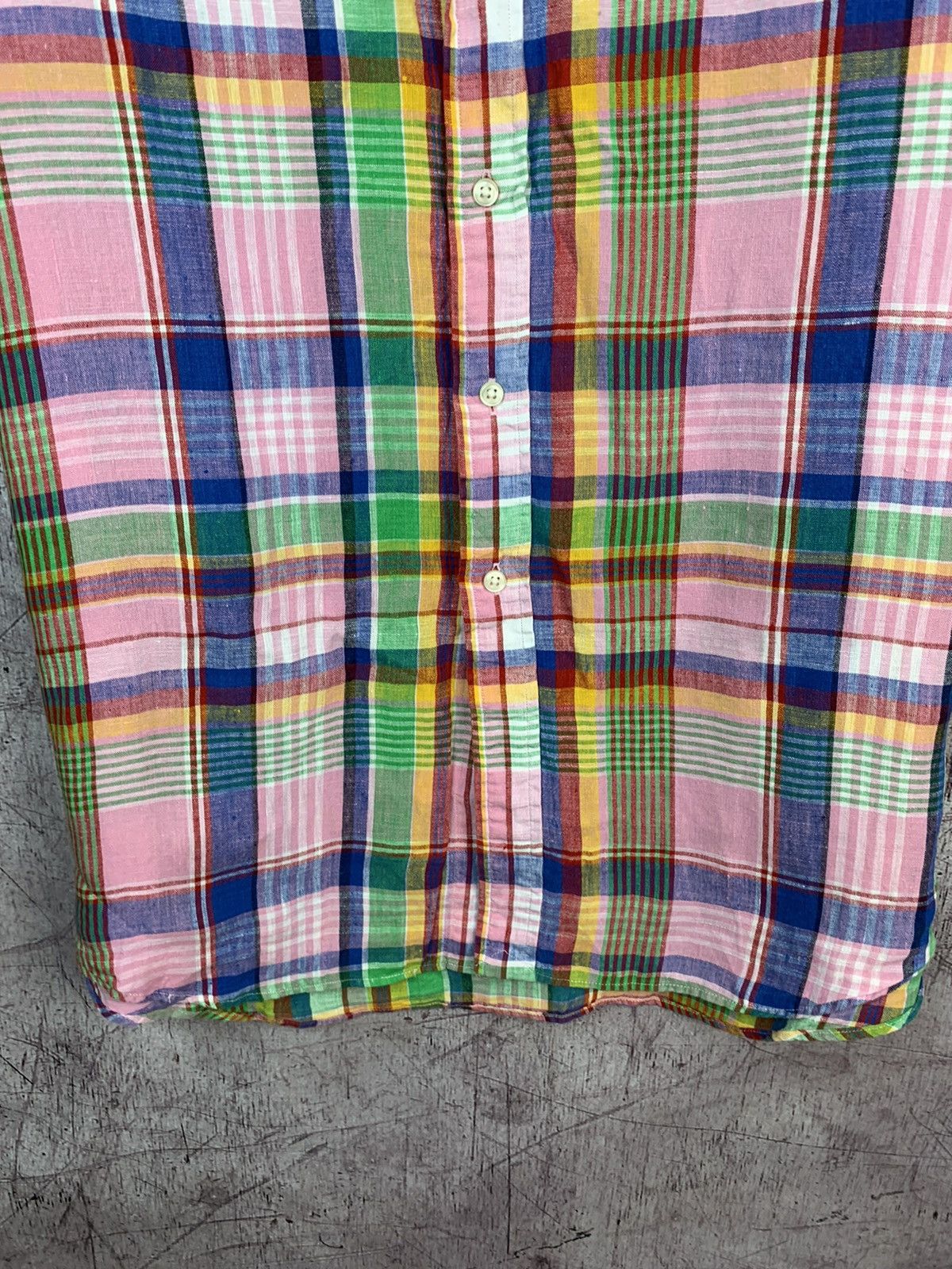 Polo Ralph Lauren × Ralph Lauren Polo Ralph Lauren Short Sleeve Linen Shirt Size US XXL / EU 58 / 5 - 3 Thumbnail