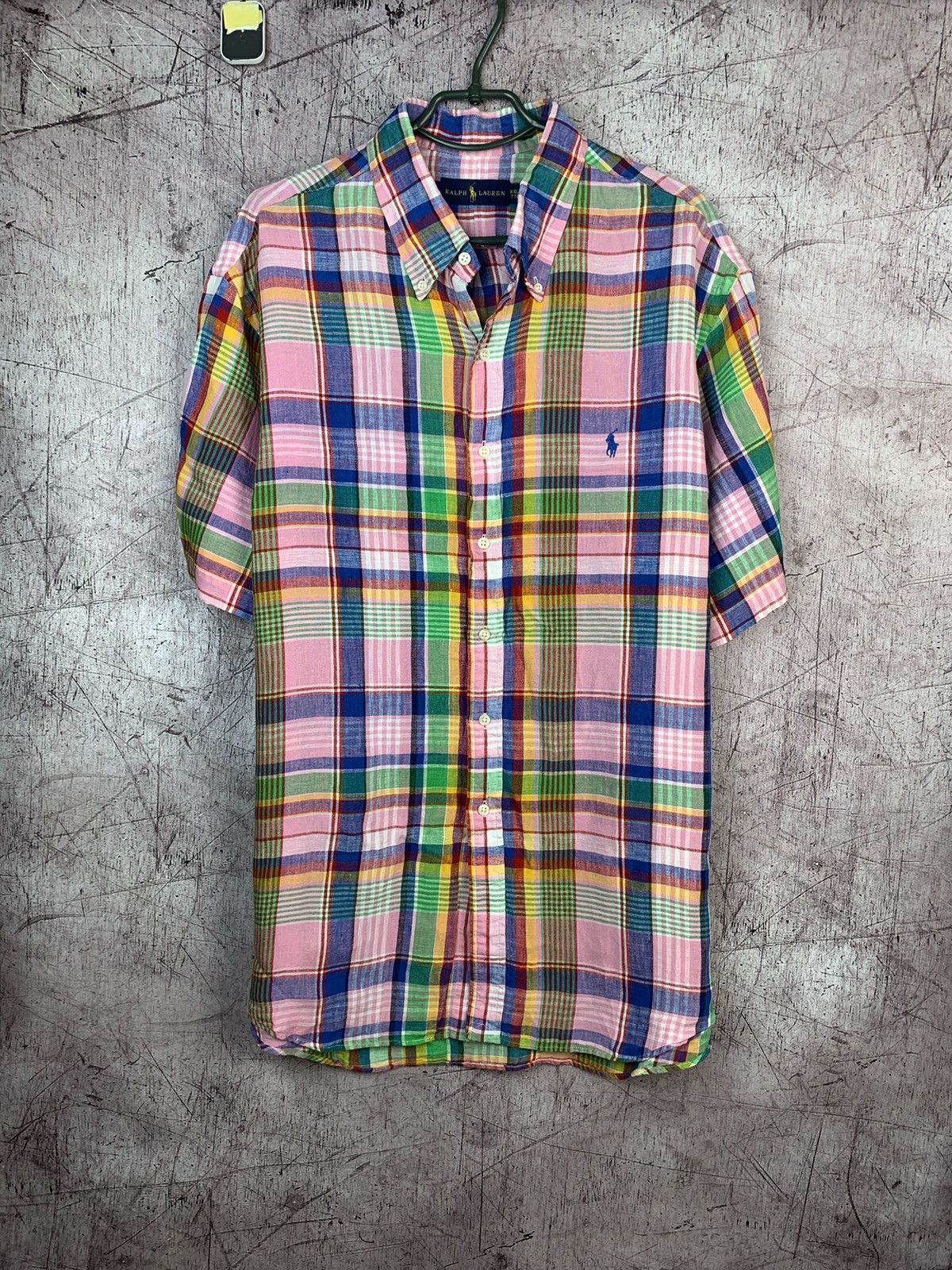 Polo Ralph Lauren × Ralph Lauren Polo Ralph Lauren Short Sleeve Linen Shirt Size US XXL / EU 58 / 5 - 1 Thumbnail