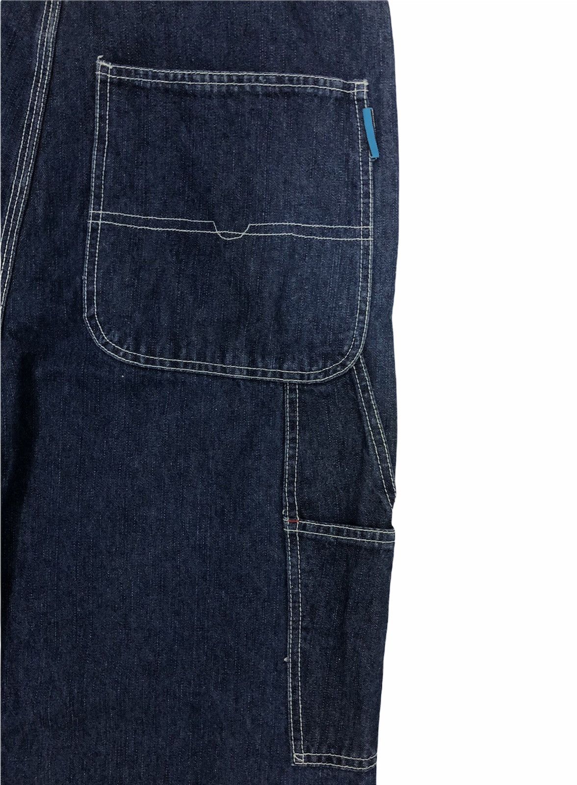 Japanese Brand × Request Jeans × Vintage Vintage Y2K Style REQUEST Denim Overalls – Size L Size US 34 / EU 50 - 6 Thumbnail
