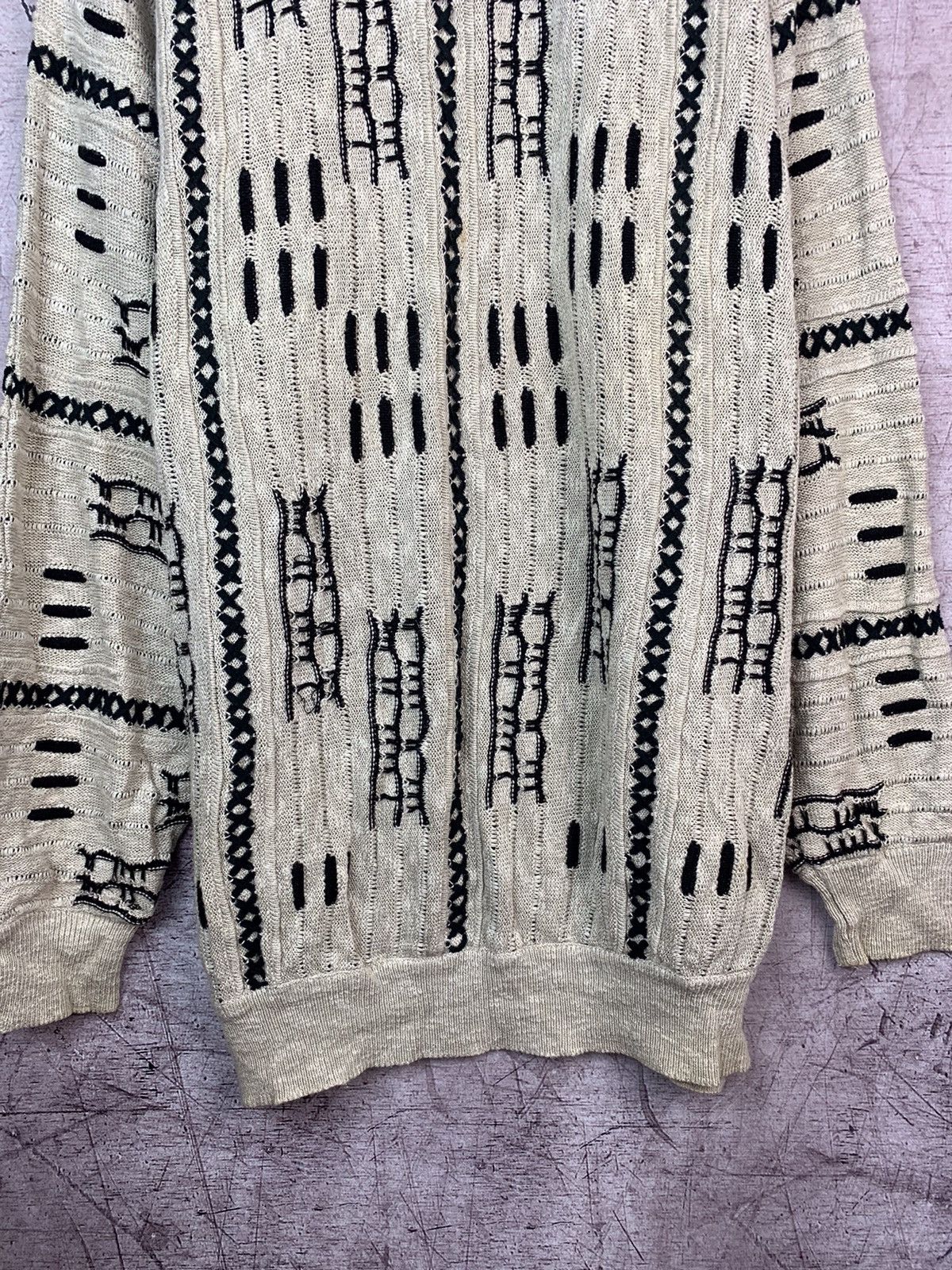 Carlo Colucci × Vintage Carlo Colucci Vintage Mens Knit Sweater Coogi Style Size US XL / EU 56 / 4 - 3 Thumbnail
