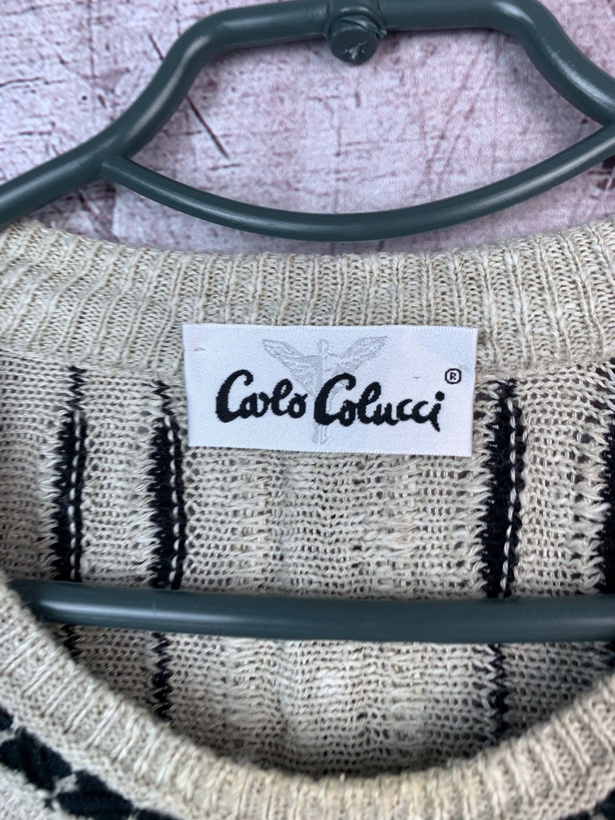 Carlo Colucci × Vintage Carlo Colucci Vintage Mens Knit Sweater Coogi Style Size US XL / EU 56 / 4 - 11 Thumbnail