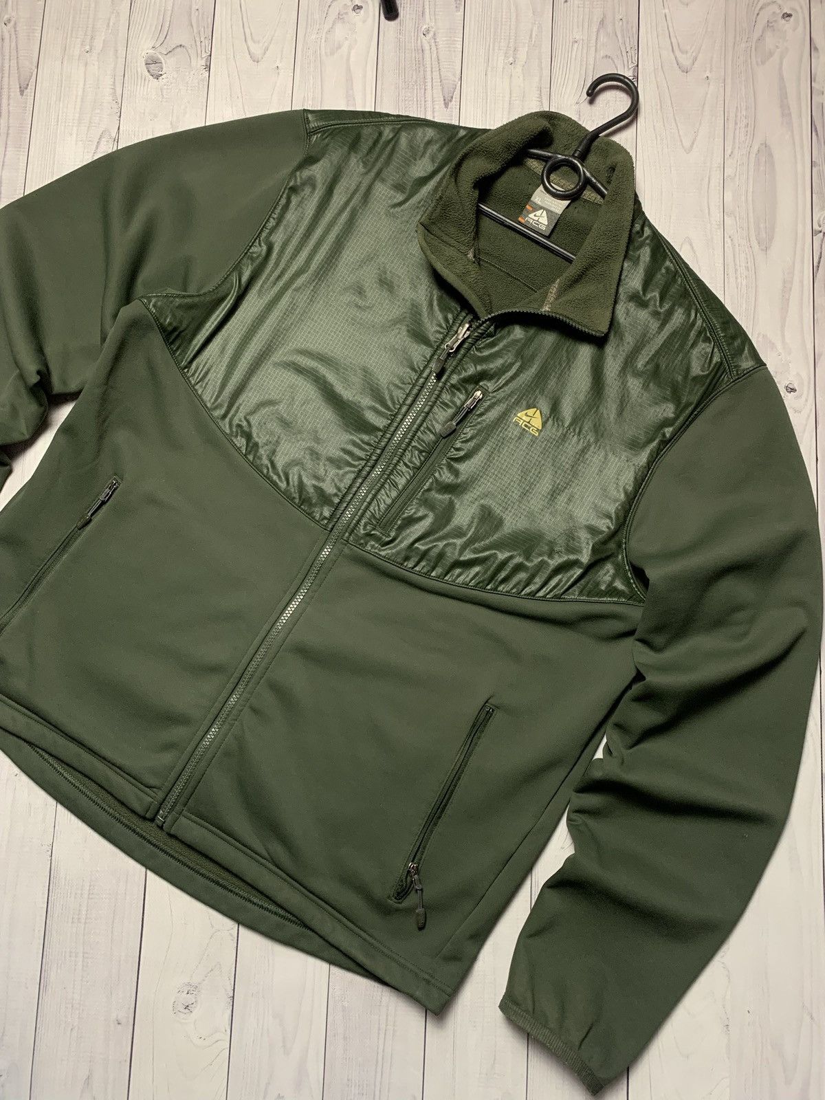 Nike × Vintage Vintage Nike ACG fleece jacket size XL green Size US XL / EU 56 / 4 - 2 Thumbnail