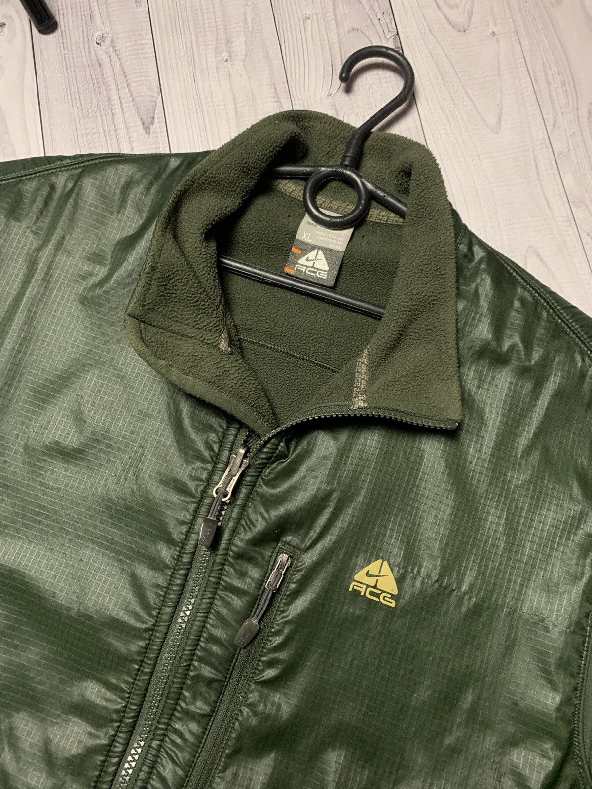 Nike × Vintage Vintage Nike ACG fleece jacket size XL green Size US XL / EU 56 / 4 - 3 Thumbnail