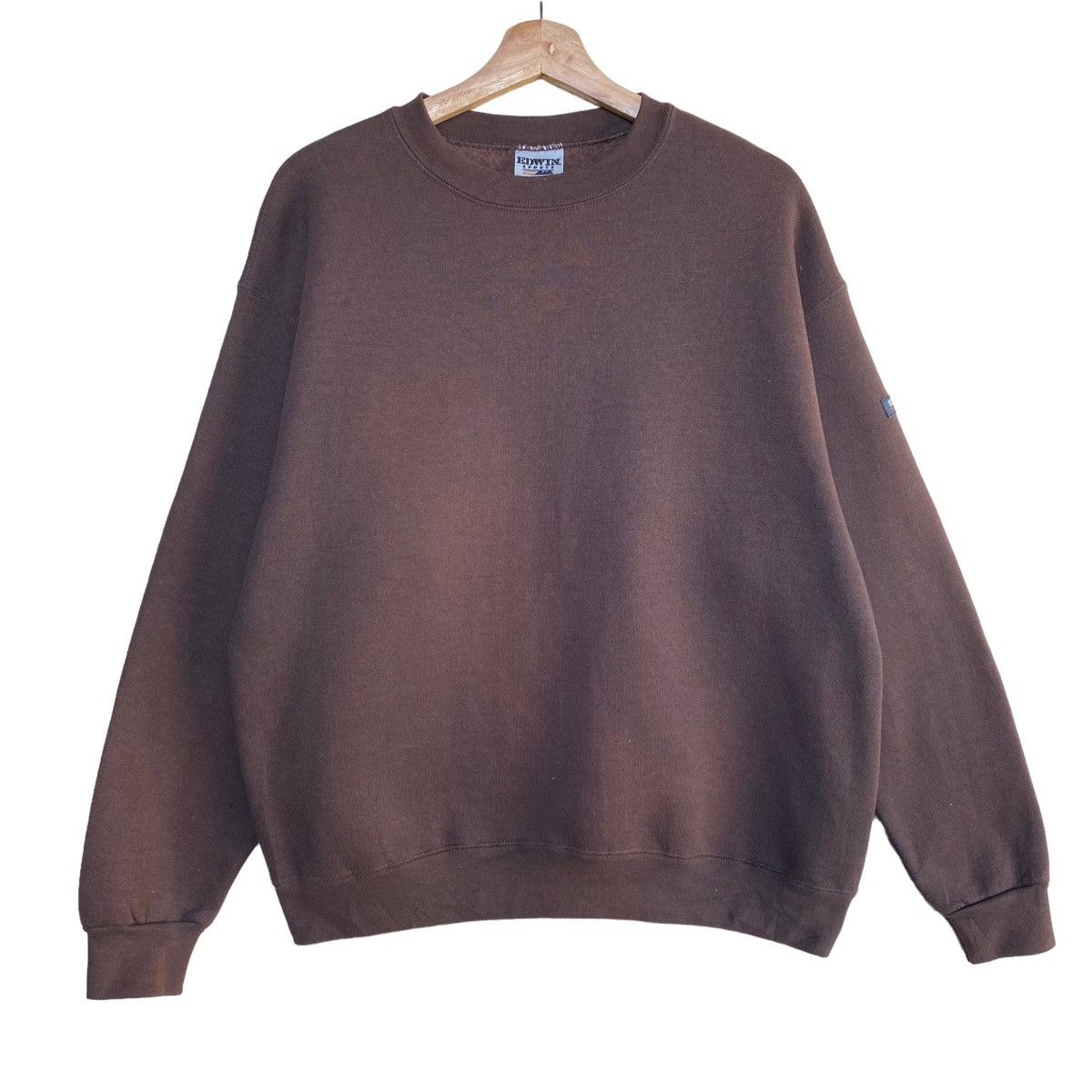 Edwin × Vintage Vintage 90’s Edwin Plain Crewneck Sweatshirt Size M Size US M / EU 48-50 / 2 - 1 Thumbnail