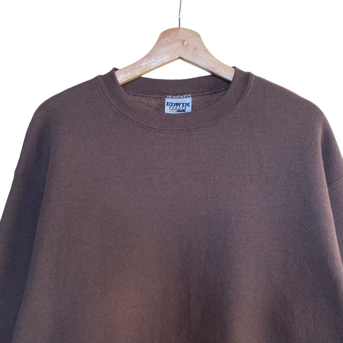 Edwin × Vintage Vintage 90’s Edwin Plain Crewneck Sweatshirt Size M Size US M / EU 48-50 / 2 - 4 Thumbnail
