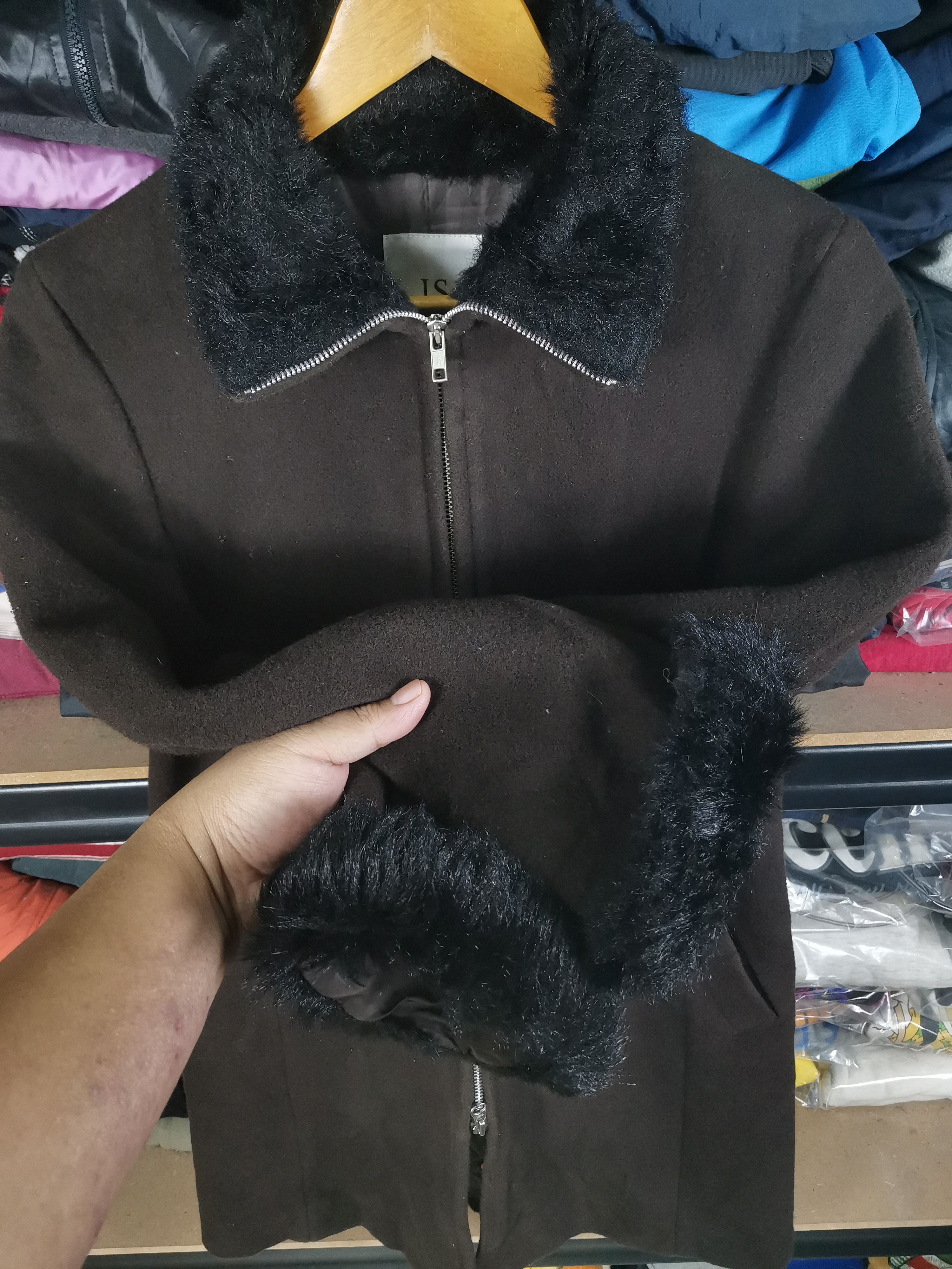 Issey Miyake Vintage Issey Miyake Sunao Kuwahara Wool Faux Fur Jacket Size US M / EU 48-50 / 2 - 3 Thumbnail