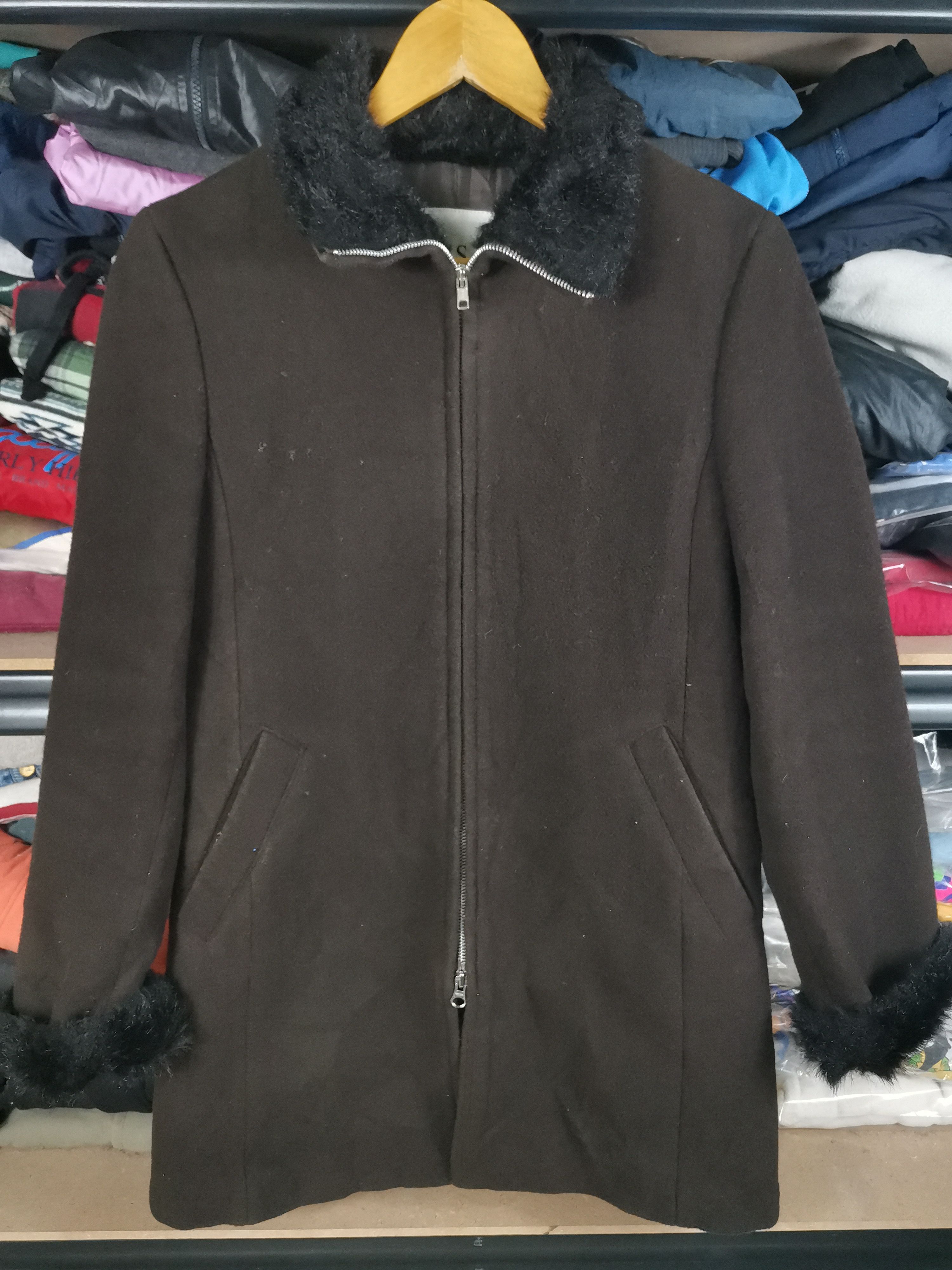 Vintage Issey Miyake Sunao Kuwahara Wool Faux Fur Jacket