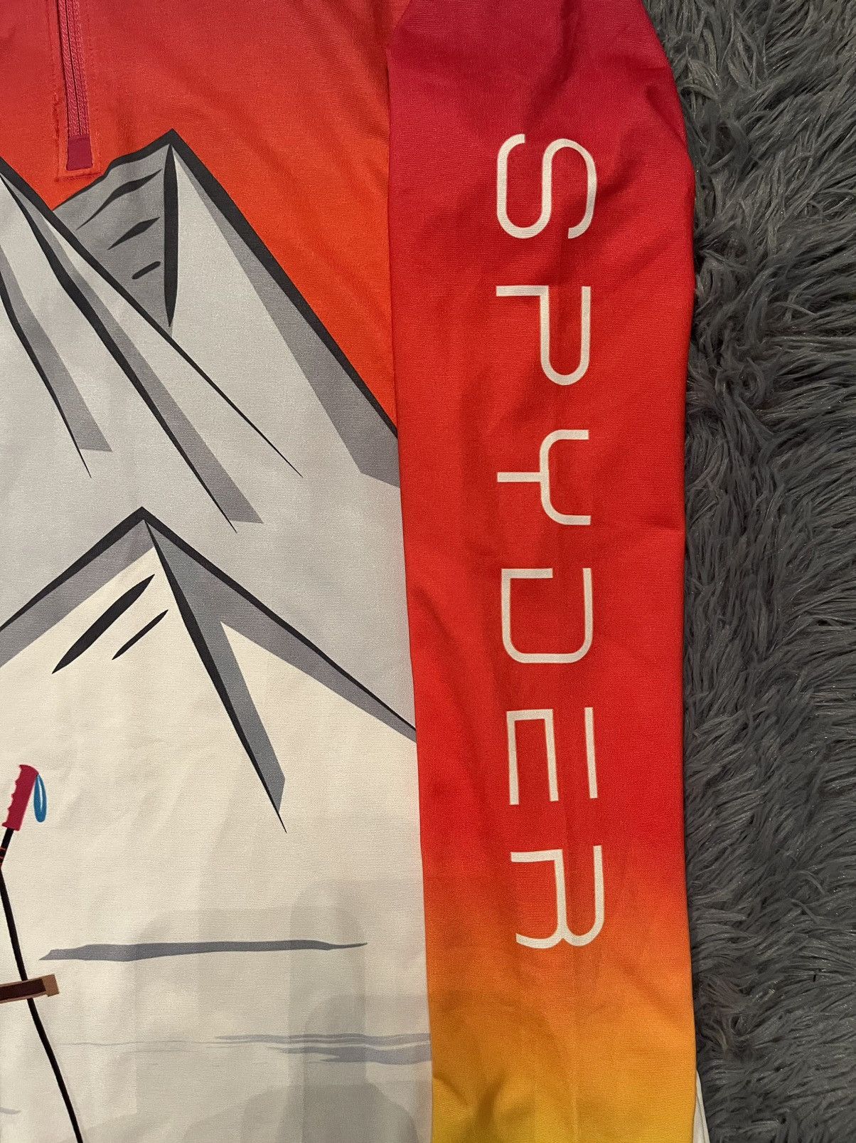Spyder Spyder FW20 printed 1/3 zip thermo longsleeve Size L / US 10 / IT 46 - 7 Thumbnail