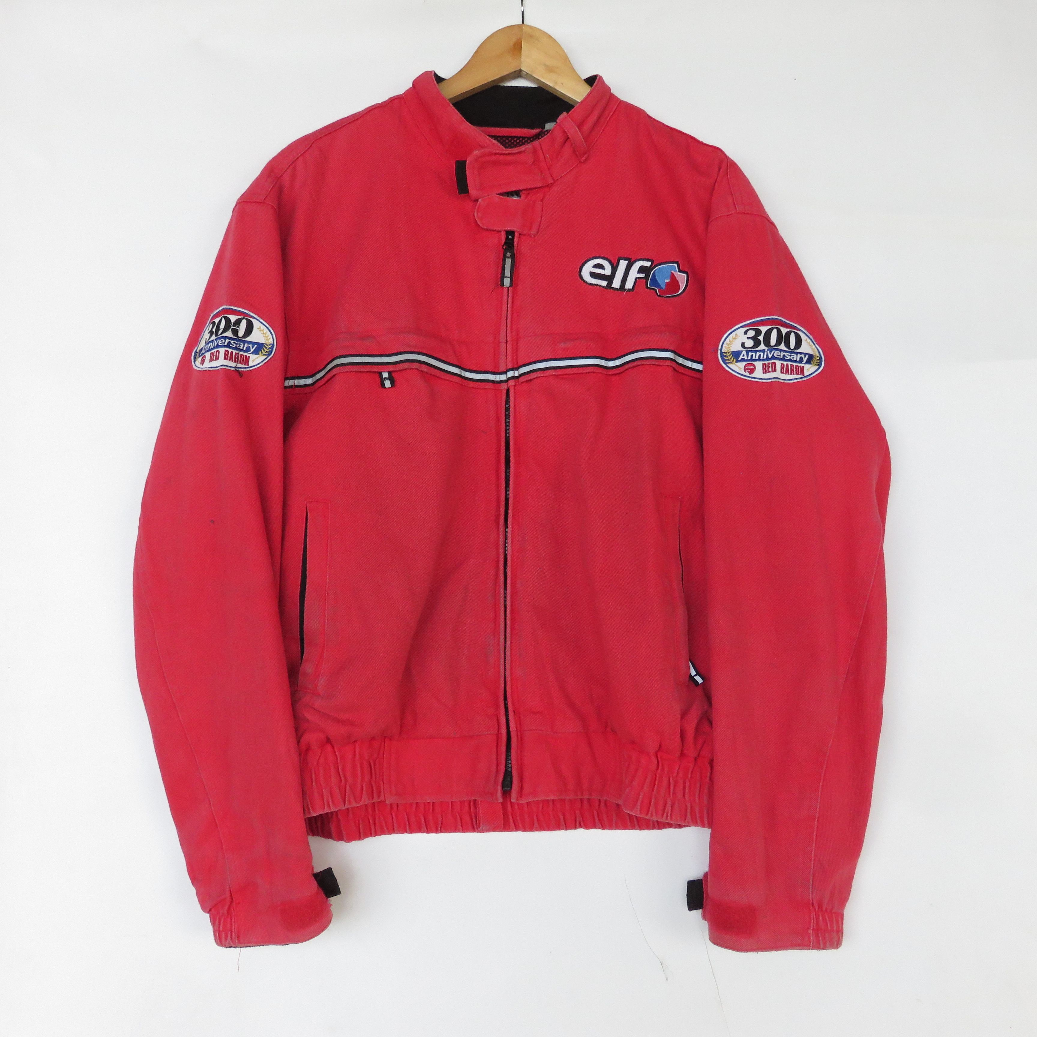 Ferrari × Honda Vintage ELF Red Boron 30th Anniversary Jacket Size US L / EU 52-54 / 3 - 5 Thumbnail