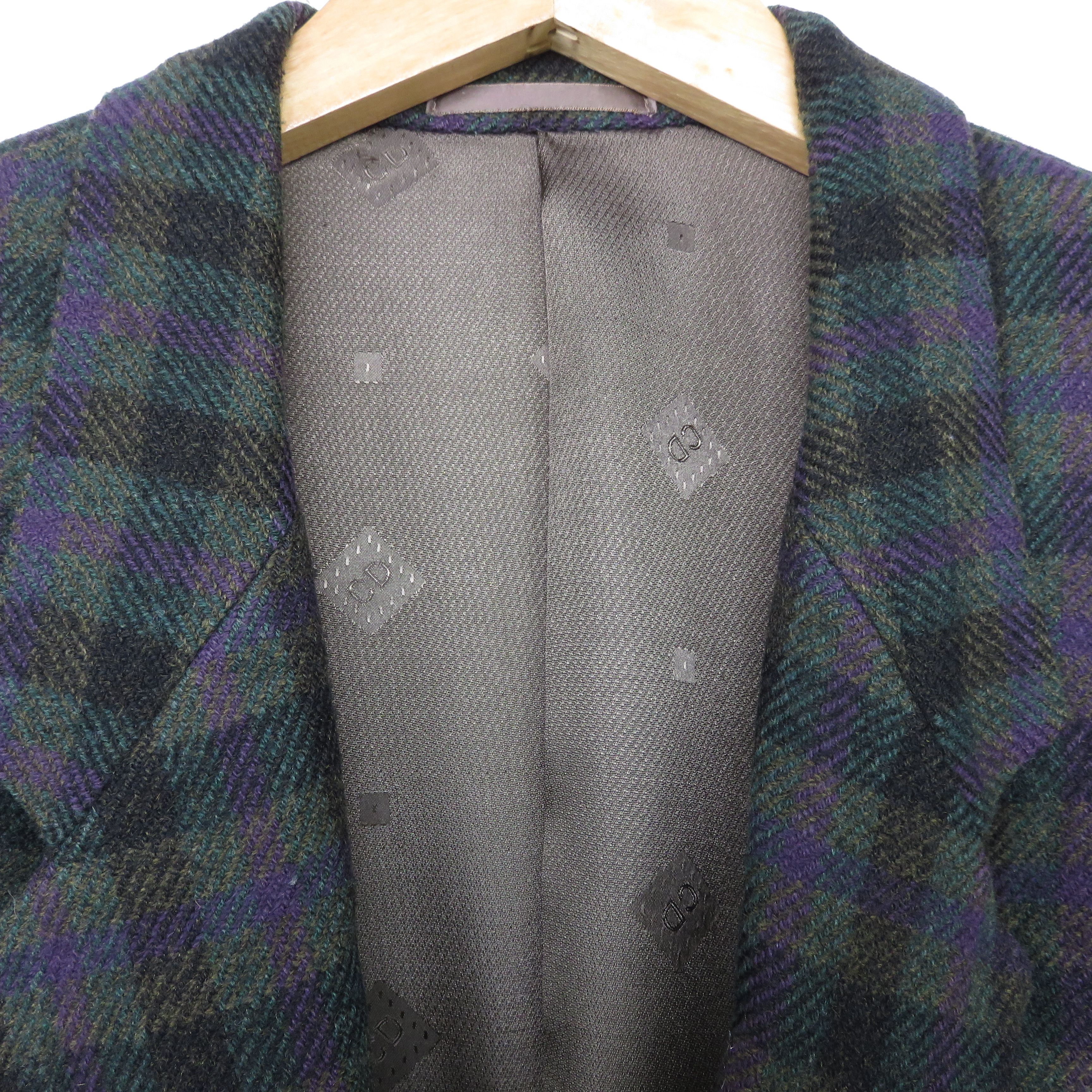 Christian Dior Monsieur Christian Dior Plaid Wool Vintage CD Blazer Size US L / EU 52-54 / 3 - 7 Thumbnail