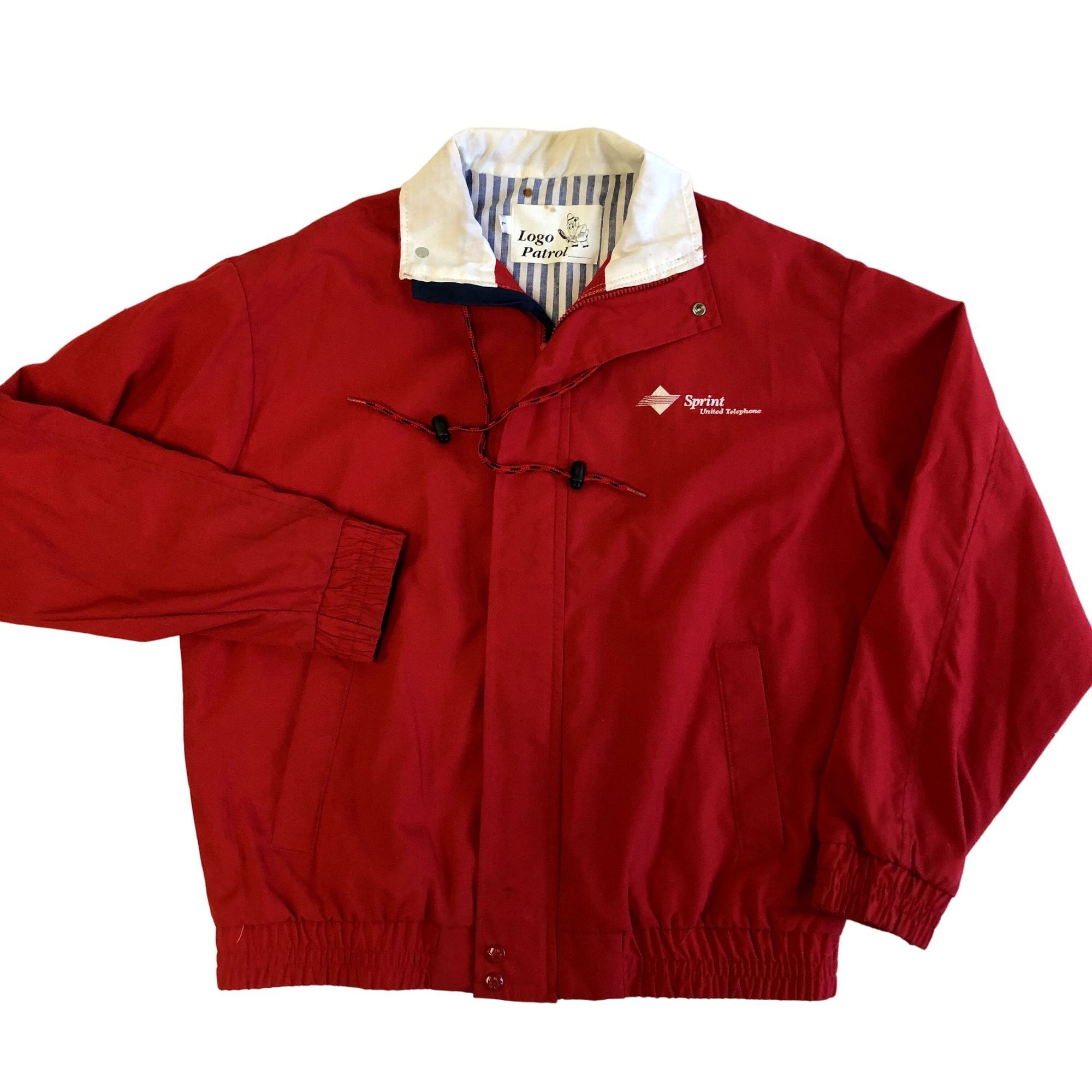 80's Red SPRINT Unite Telephone PROMO Windbreaker