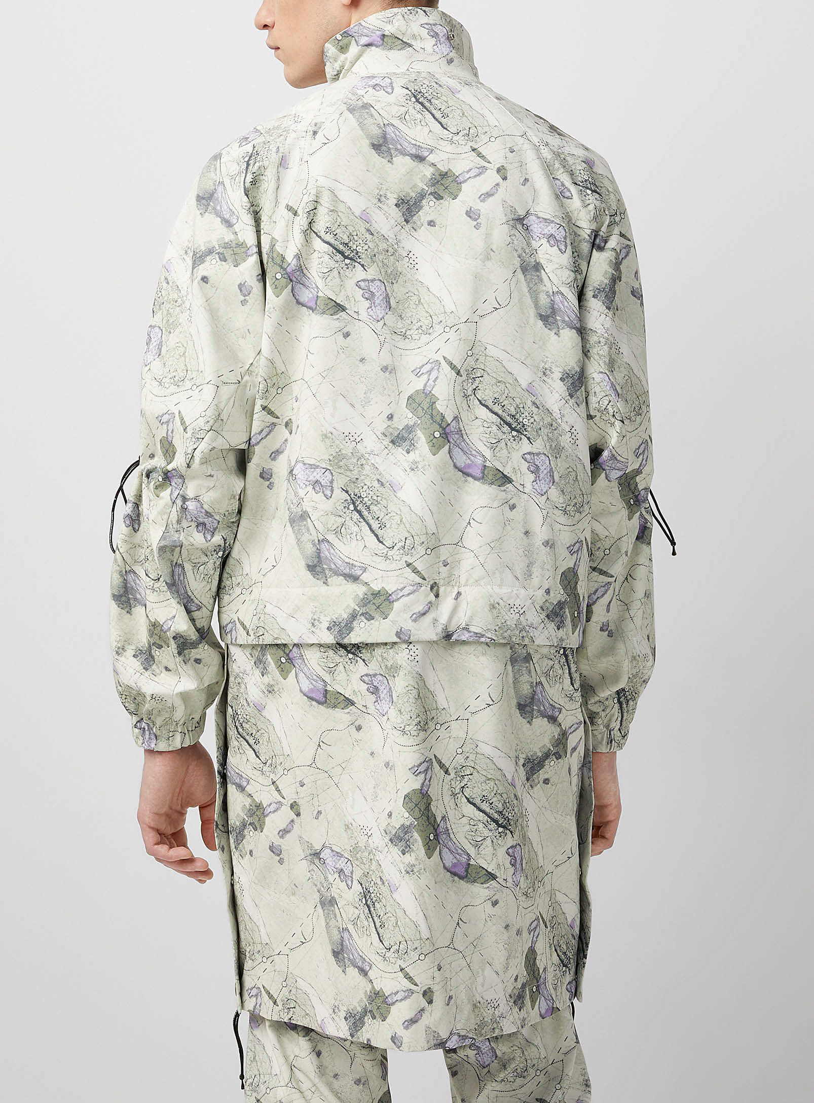 Julius BNWT AW21 NILOS "AZMTH" MAP PRINT PARKA COAT 1 Size US S / EU 44-46 / 1 - 24 Thumbnail
