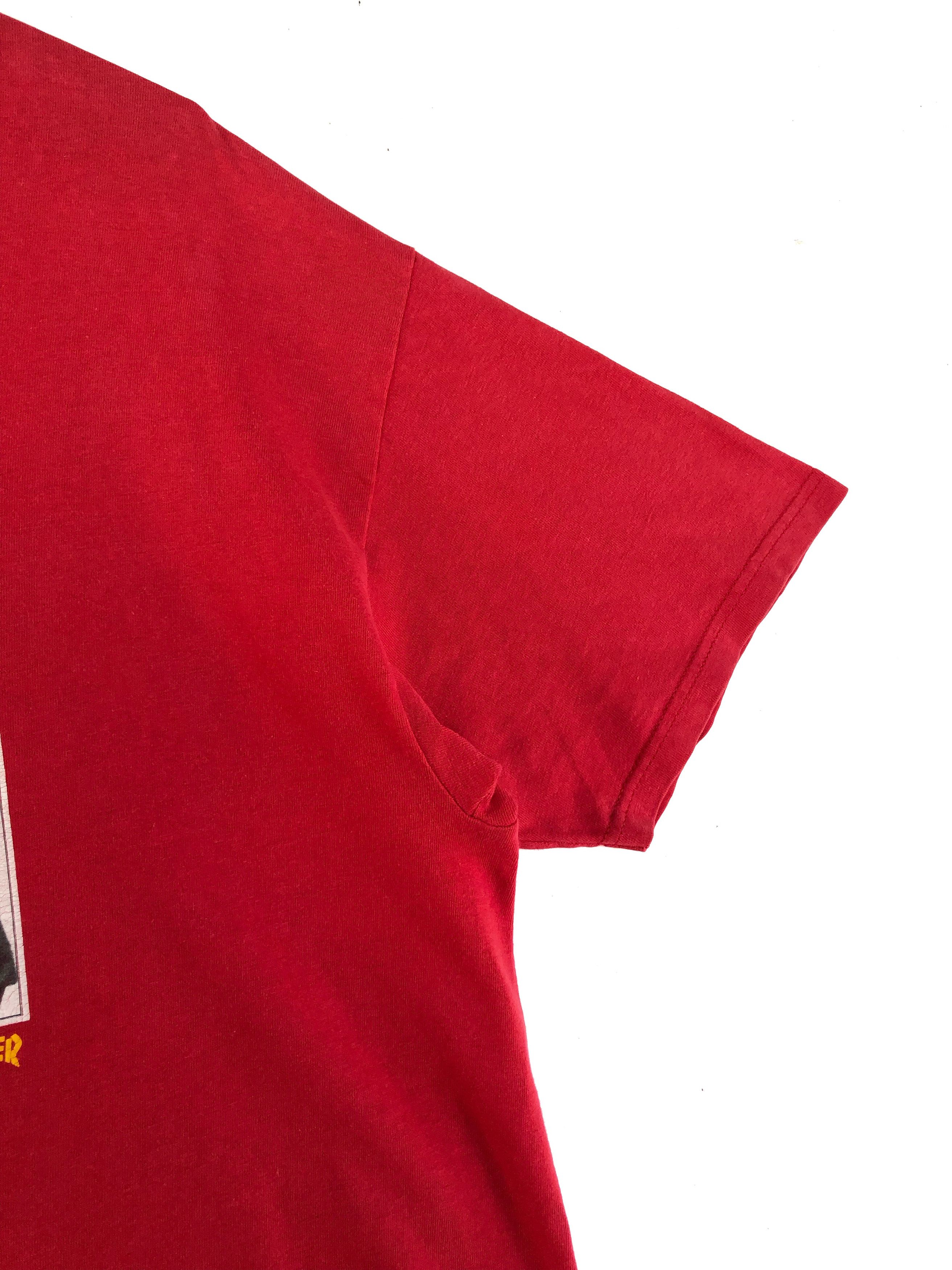 RARE🔥VINTAGE 90’S THRASHER JASON CHRISTIAN MARK IN RED TEE