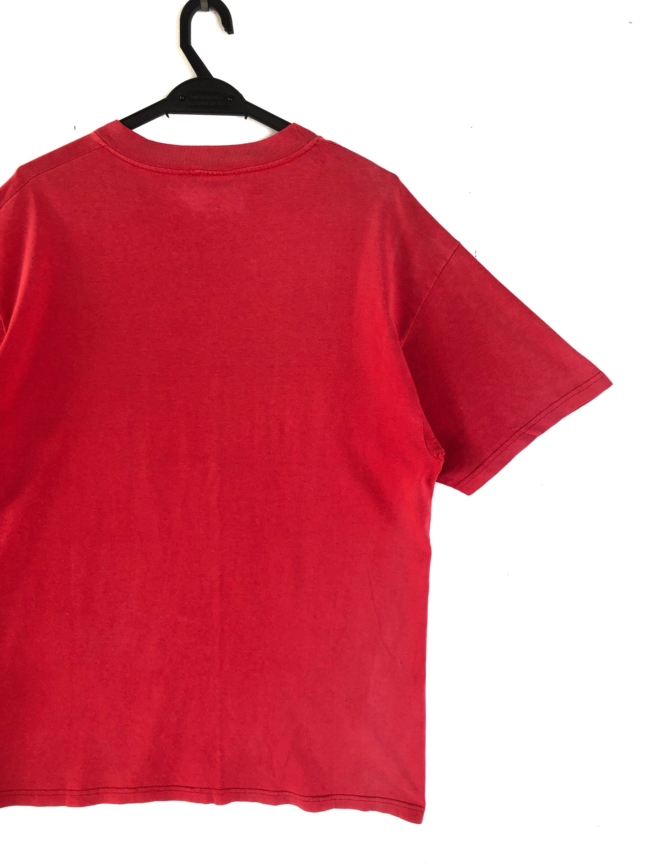 RARE🔥VINTAGE 90’S THRASHER JASON CHRISTIAN MARK IN RED TEE
