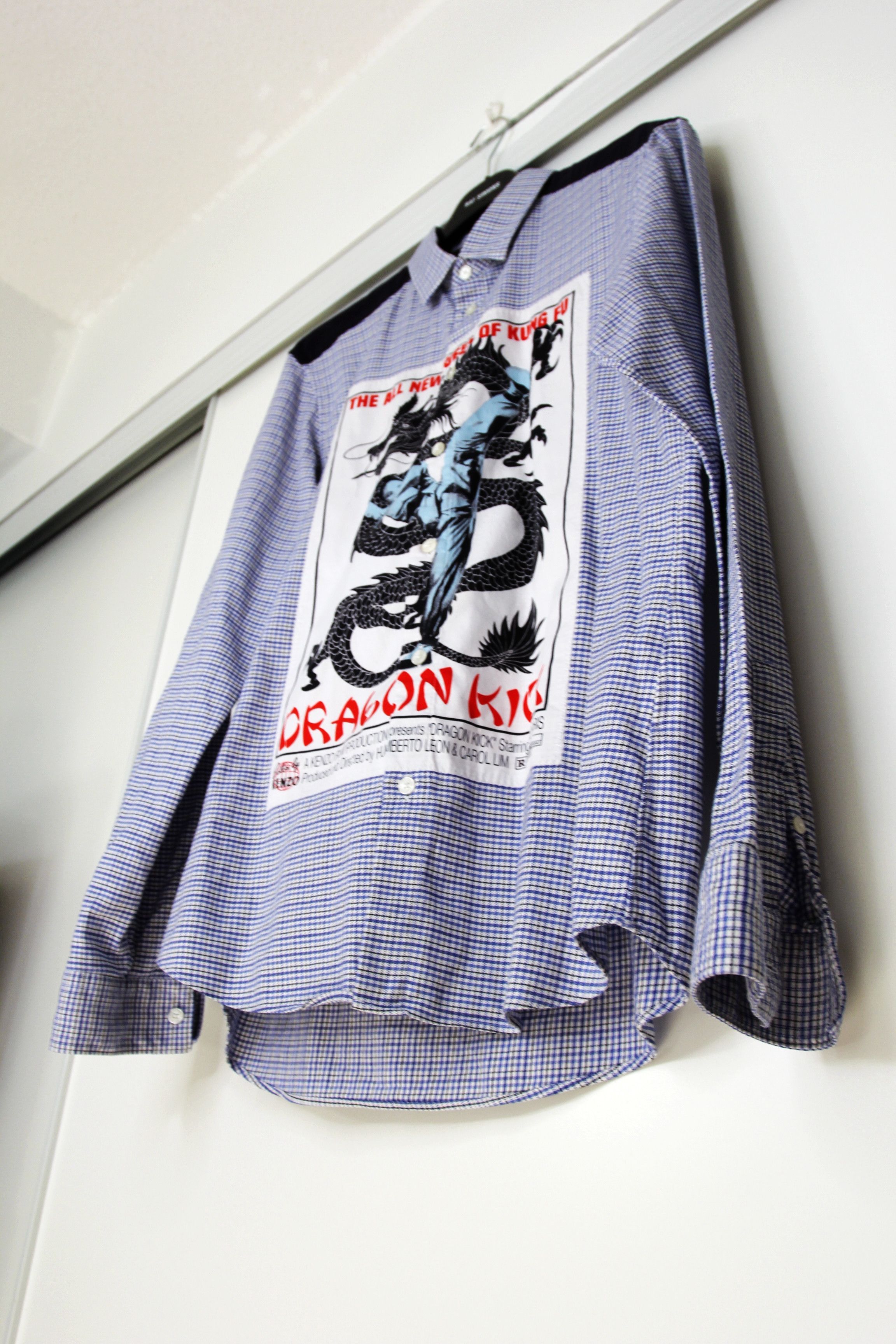 Kenzo AW18 KENZO DRAGON KICK QUEEN OF KUNGFU DRESS SHIRT 42 Size US L / EU 52-54 / 3 - 5 Thumbnail