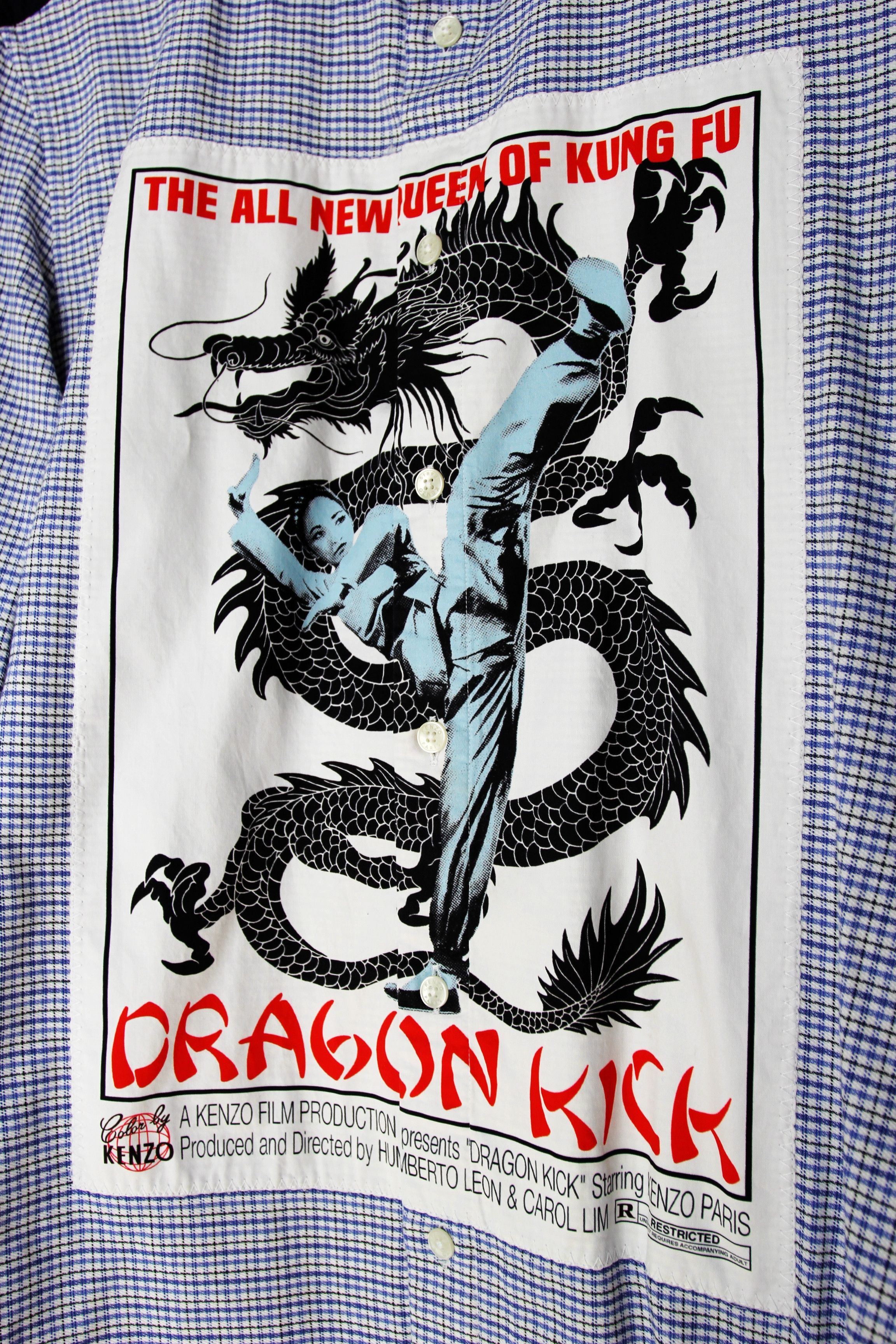 Kenzo AW18 KENZO DRAGON KICK QUEEN OF KUNGFU DRESS SHIRT 42 Size US L / EU 52-54 / 3 - 7 Thumbnail