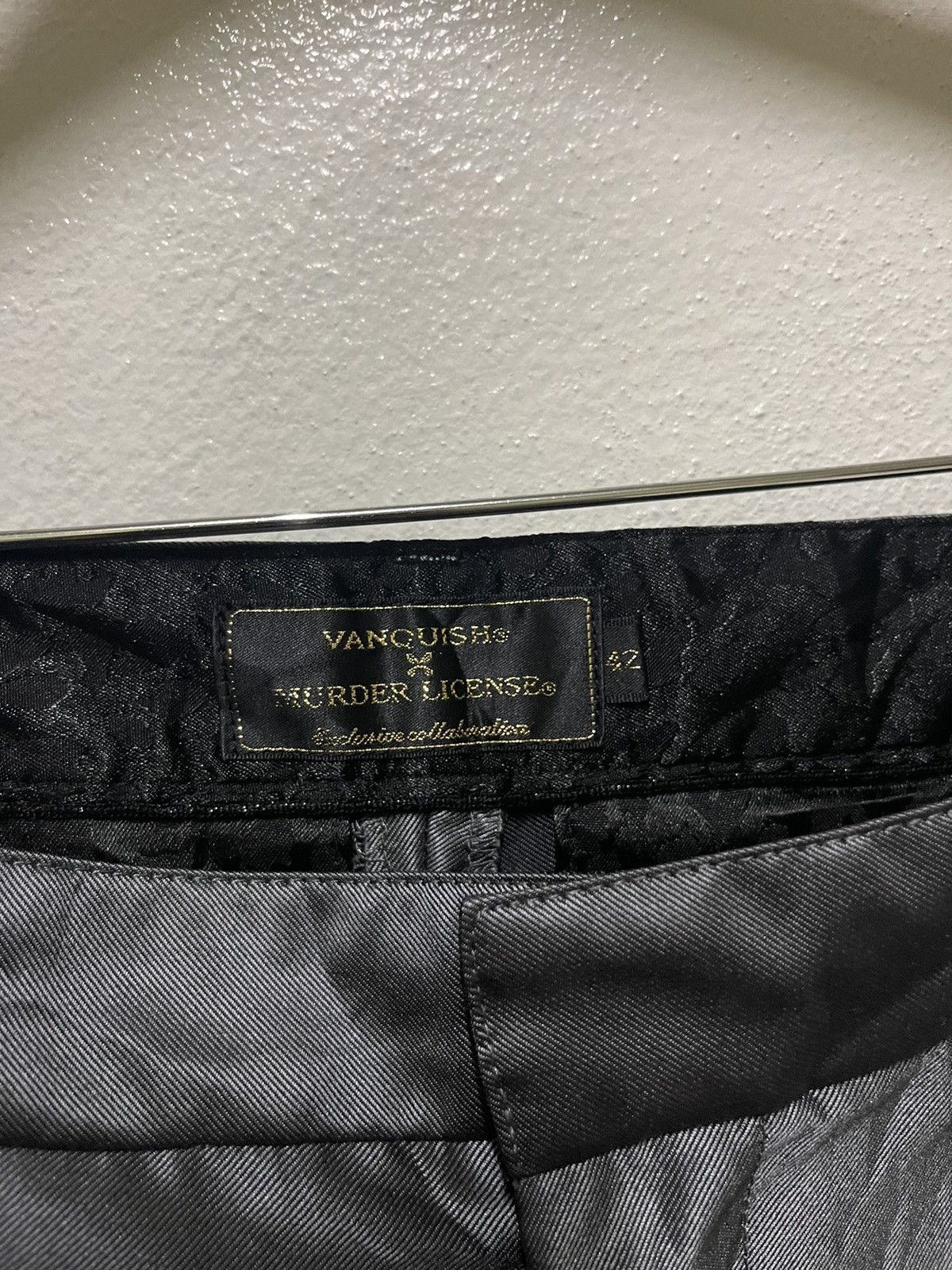 Japanese Brand Vanquish X Murder License Flare Pants Size US 30 / EU 46 - 11 Thumbnail