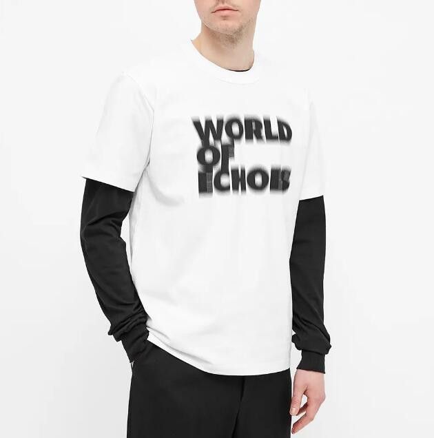 image of Ss21 Sacai X Francois K. "world Of Echoes" Tshirt 1 in White, Men's (Size Small)