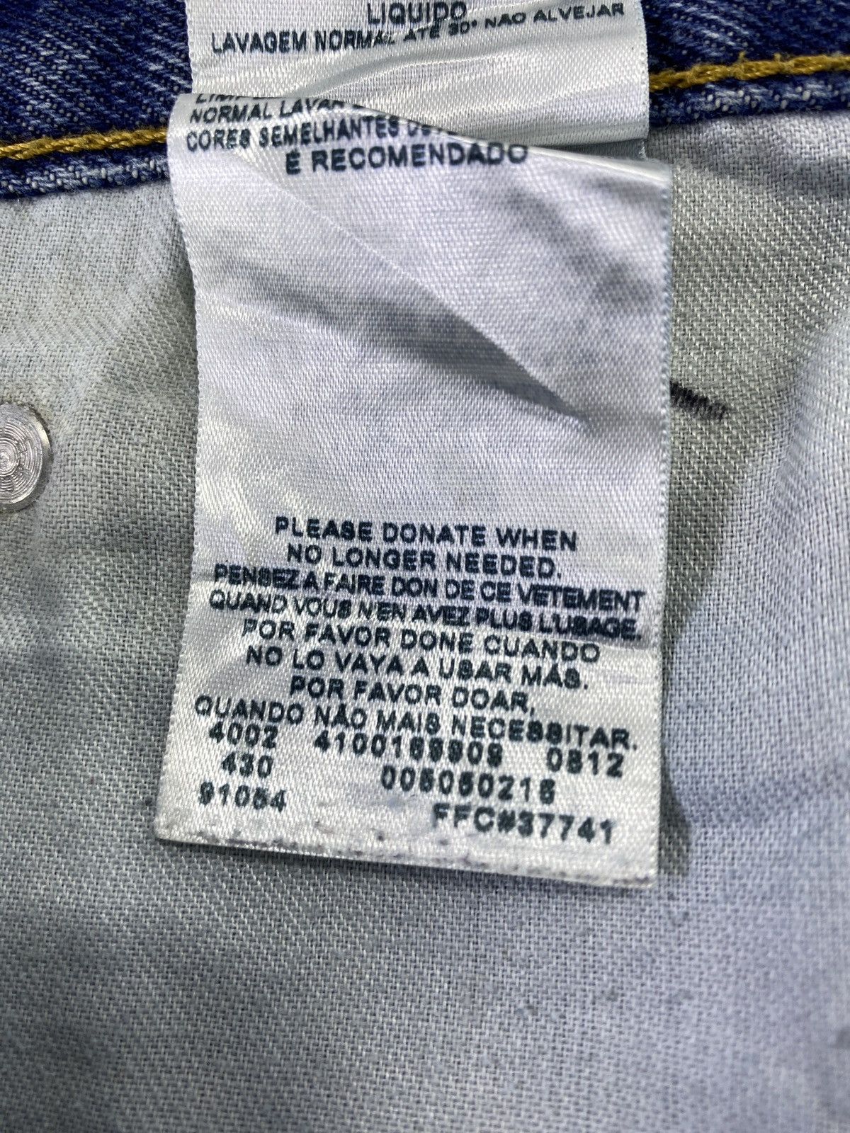 Jean × Levi's × Vintage VINTAGE LEVIS 505 DISTRESSED STONE WASH JEANS - J030 Size US 34 / EU 50 - 7 Thumbnail