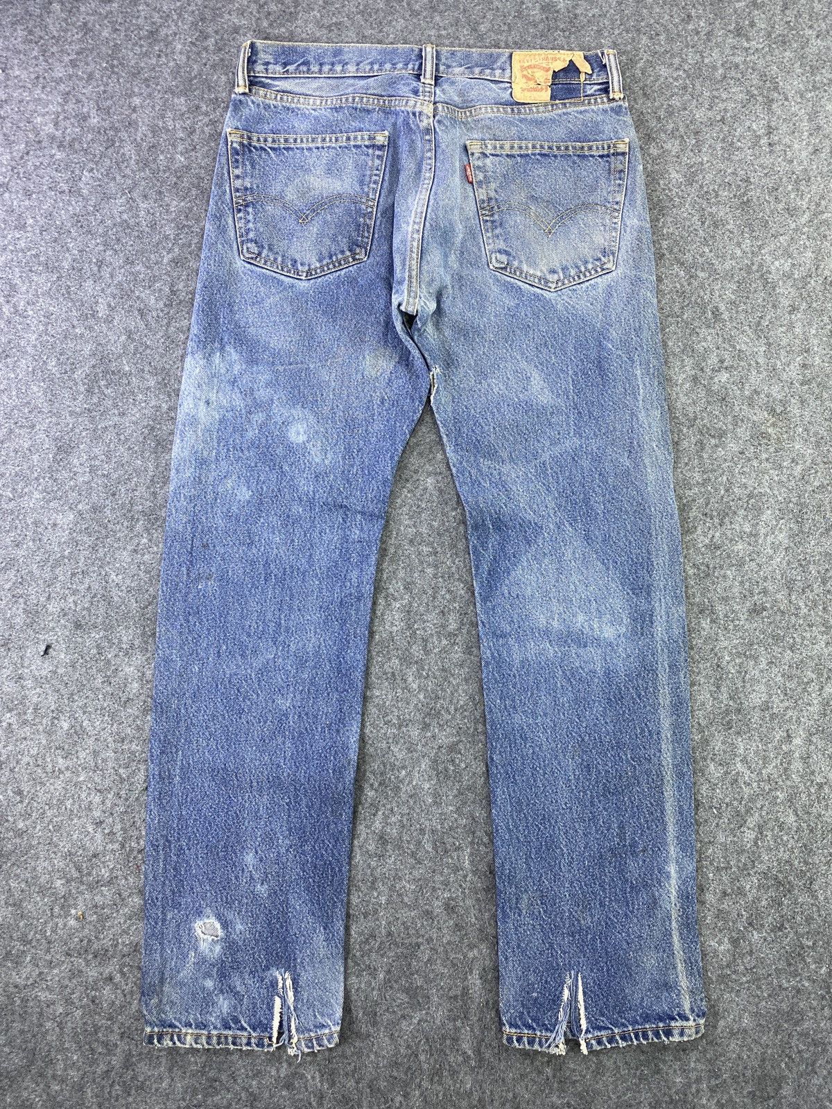Jean × Levi's × Vintage VINTAGE LEVIS 505 DISTRESSED STONE WASH JEANS - J030 Size US 34 / EU 50 - 3 Thumbnail