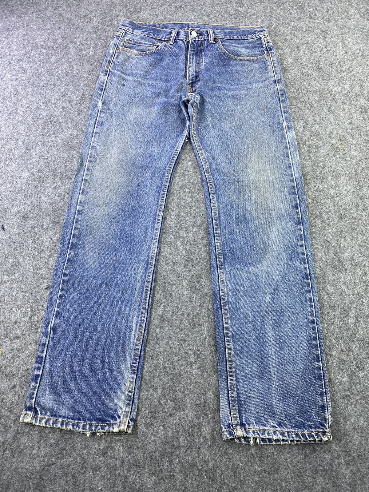 Jean × Levi's × Vintage VINTAGE LEVIS 505 DISTRESSED STONE WASH JEANS - J030 Size US 34 / EU 50 - 2 Thumbnail