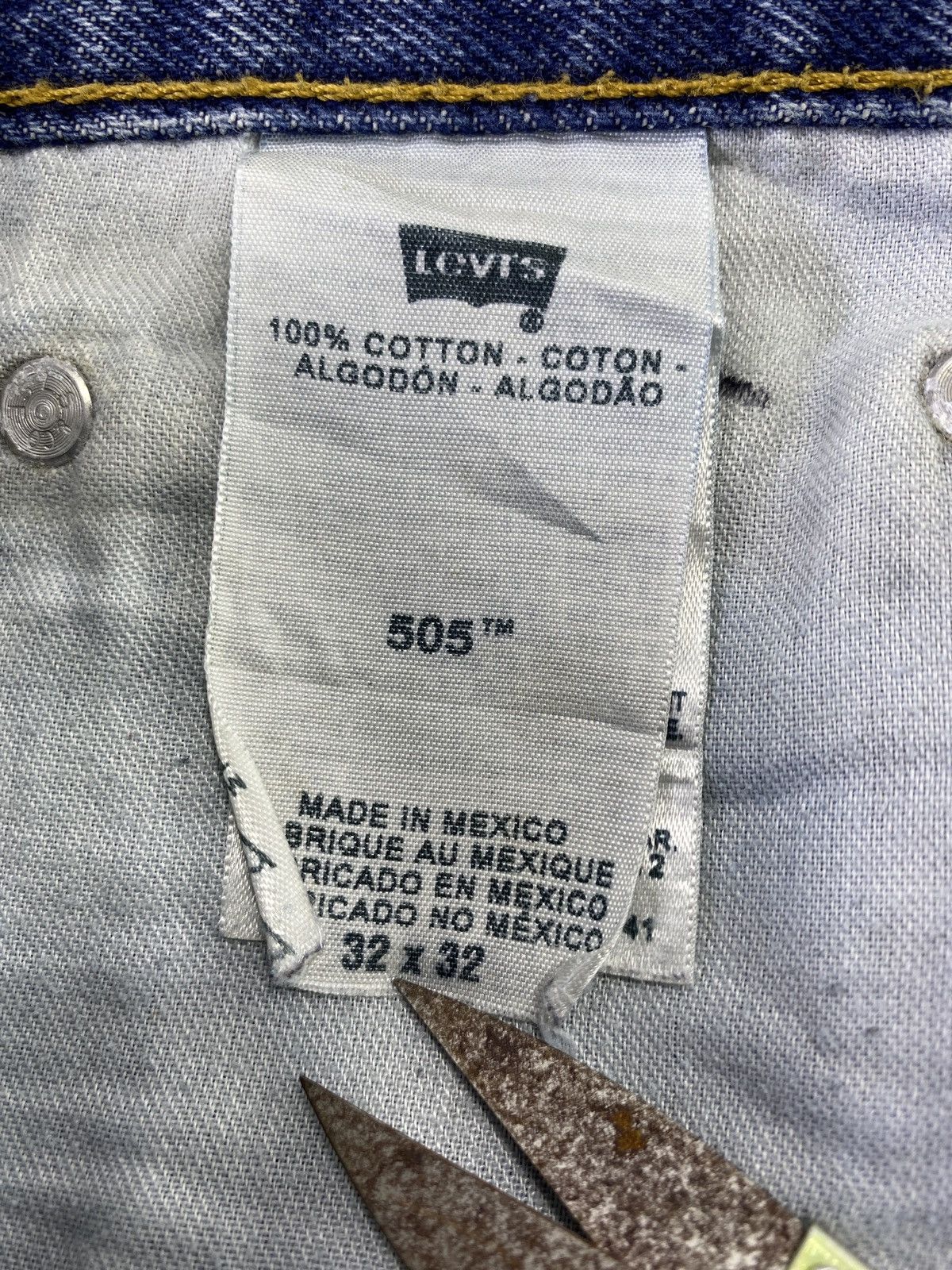 Jean × Levi's × Vintage VINTAGE LEVIS 505 DISTRESSED STONE WASH JEANS - J030 Size US 34 / EU 50 - 6 Thumbnail