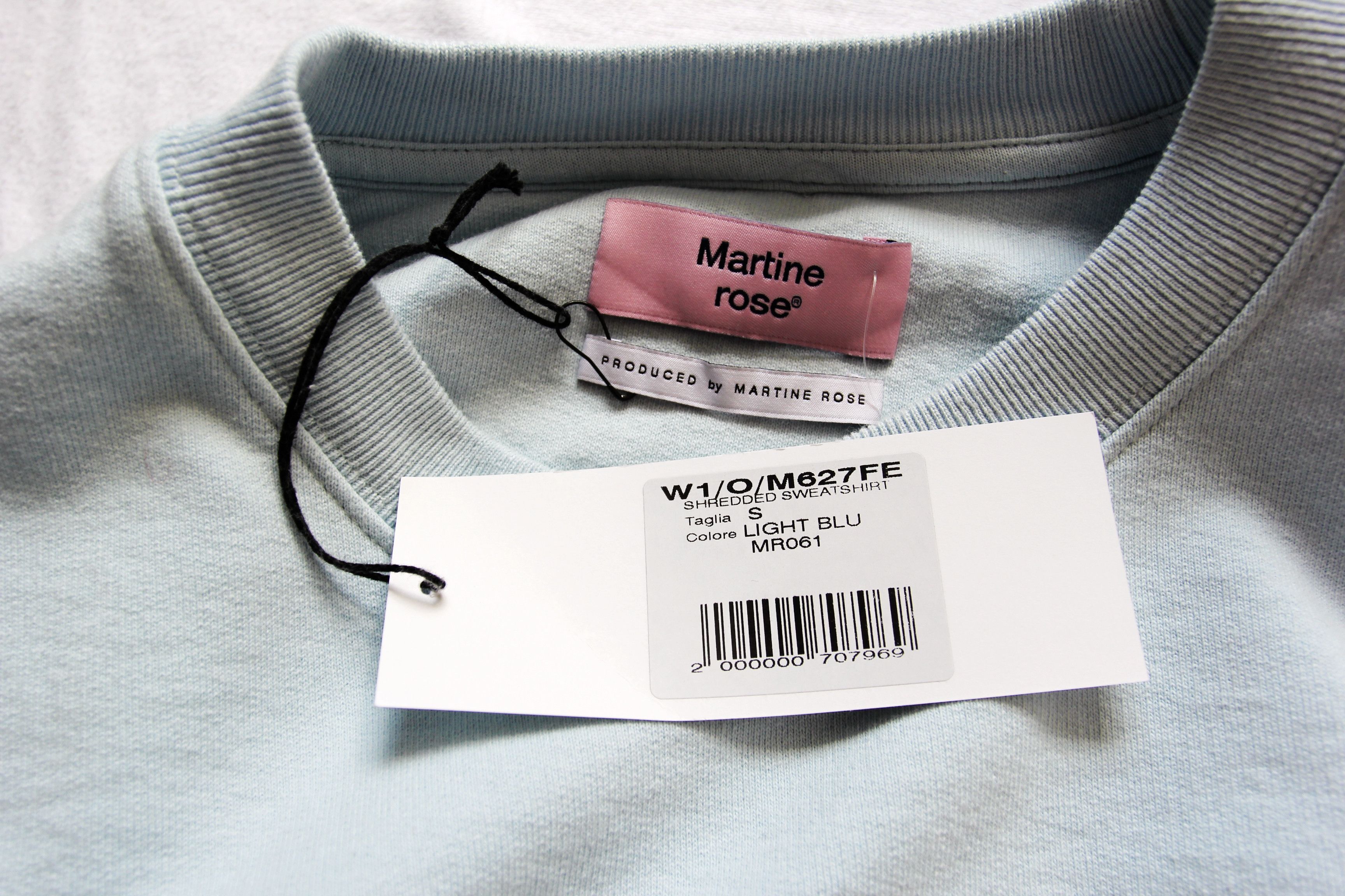 Martine Rose BNWT AW21 MARTINE ROSE SHREDDED SWEATSHIRT S Size US S / EU 44-46 / 1 - 10 Thumbnail