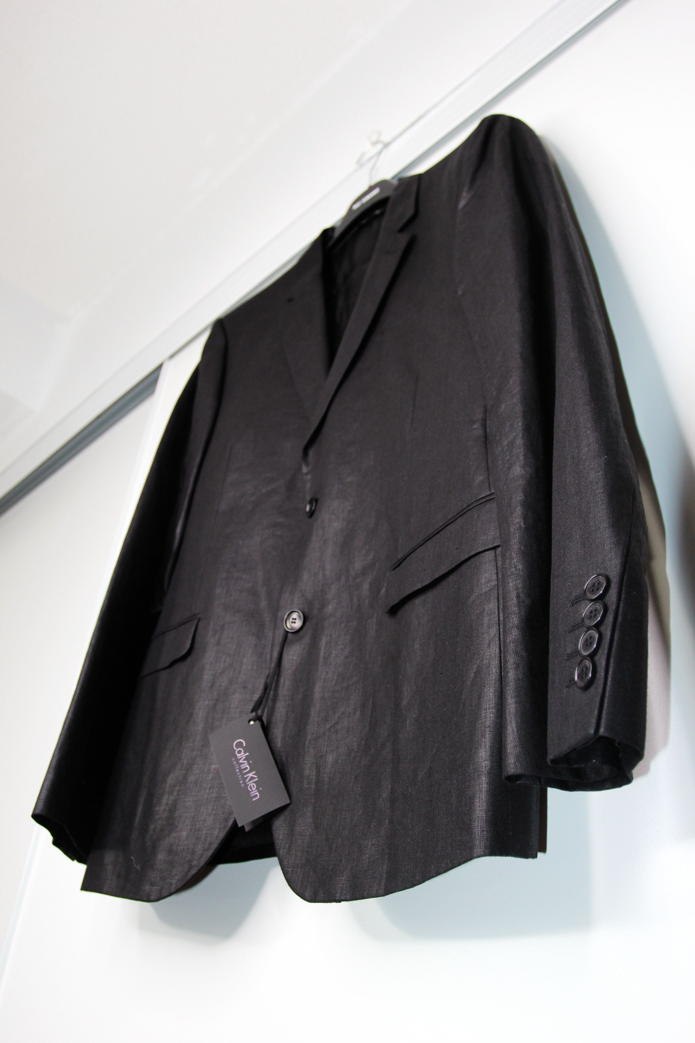 Calvin Klein BNWT SS14 CALVIN KLEIN COLLECTION SLATER LINEN JACKET 50 Size US M / EU 48-50 / 2 - 8 Thumbnail