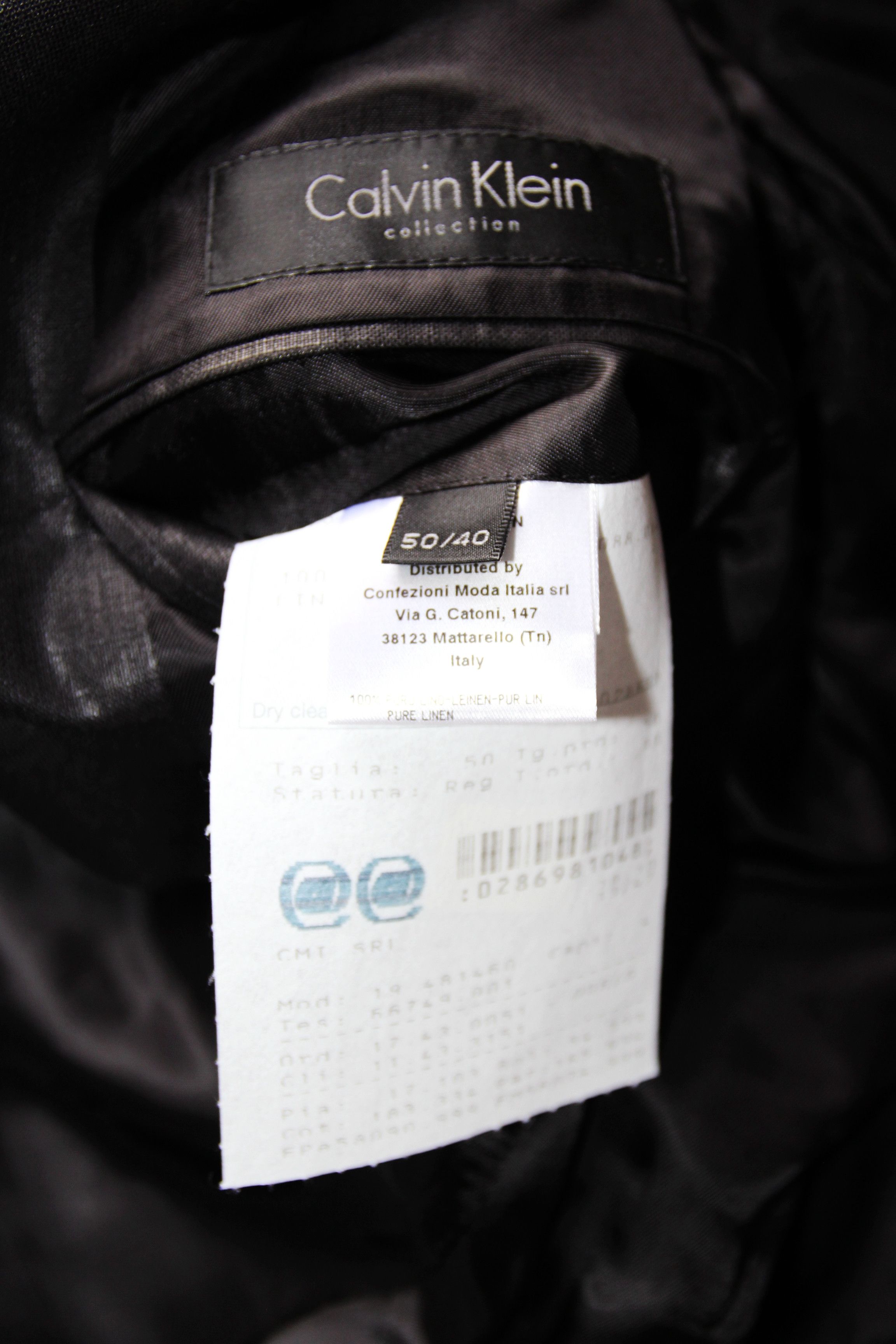 Calvin Klein BNWT SS14 CALVIN KLEIN COLLECTION SLATER LINEN JACKET 50 Size US M / EU 48-50 / 2 - 15 Thumbnail