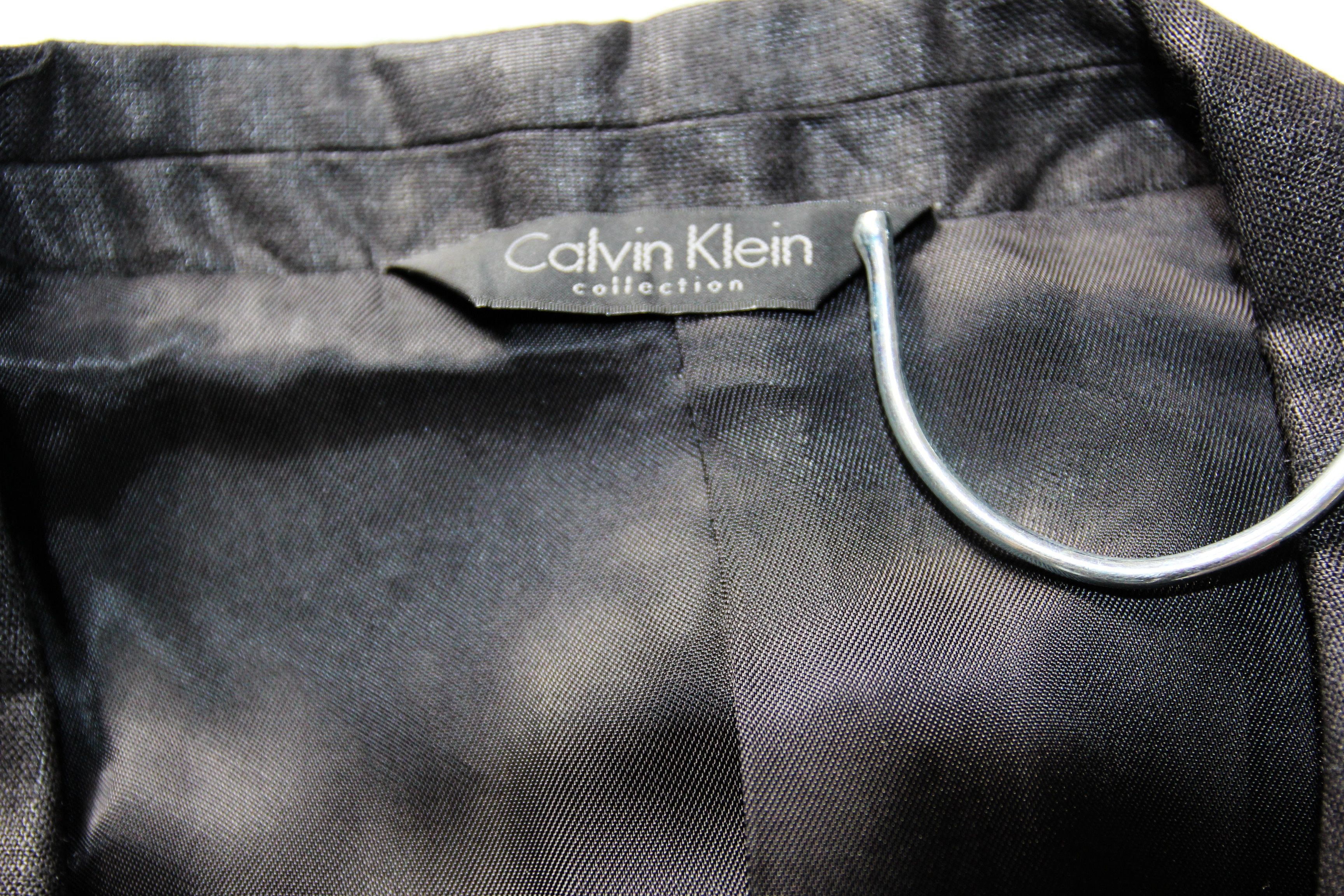 Calvin Klein BNWT SS14 CALVIN KLEIN COLLECTION SLATER LINEN JACKET 50 Size US M / EU 48-50 / 2 - 13 Thumbnail